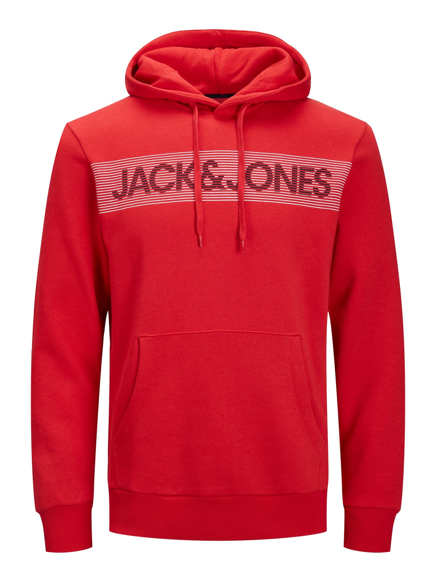 JACK & JONES Sweatshirt rot / wei / dunkelrot