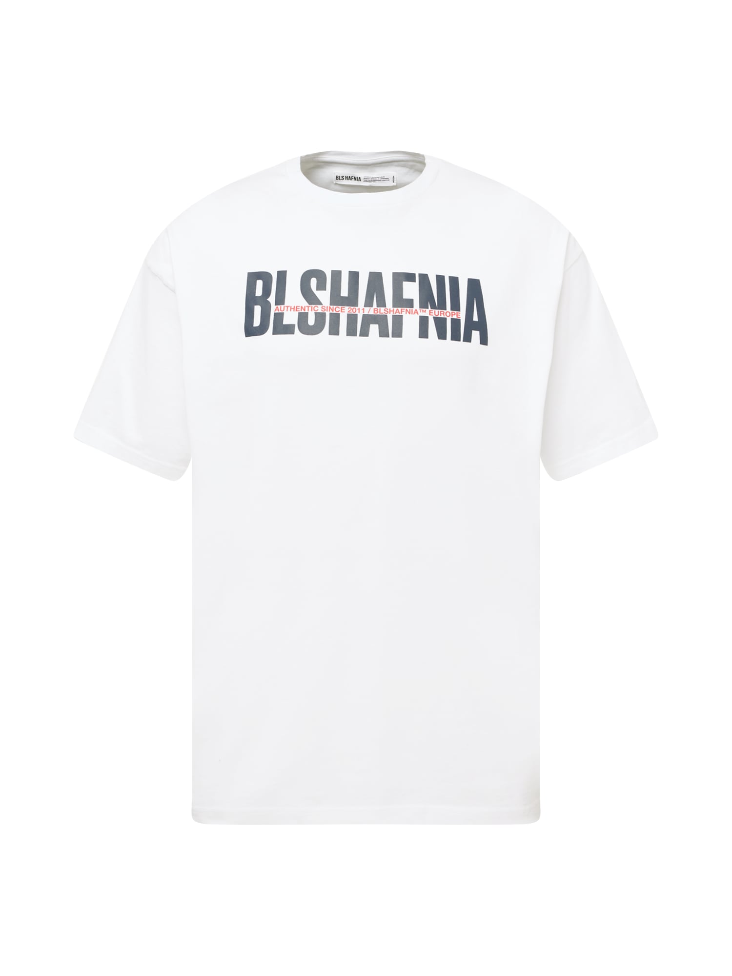 BLS HAFNIA Marškinėliai 'Transparency' raudona / juoda / balta