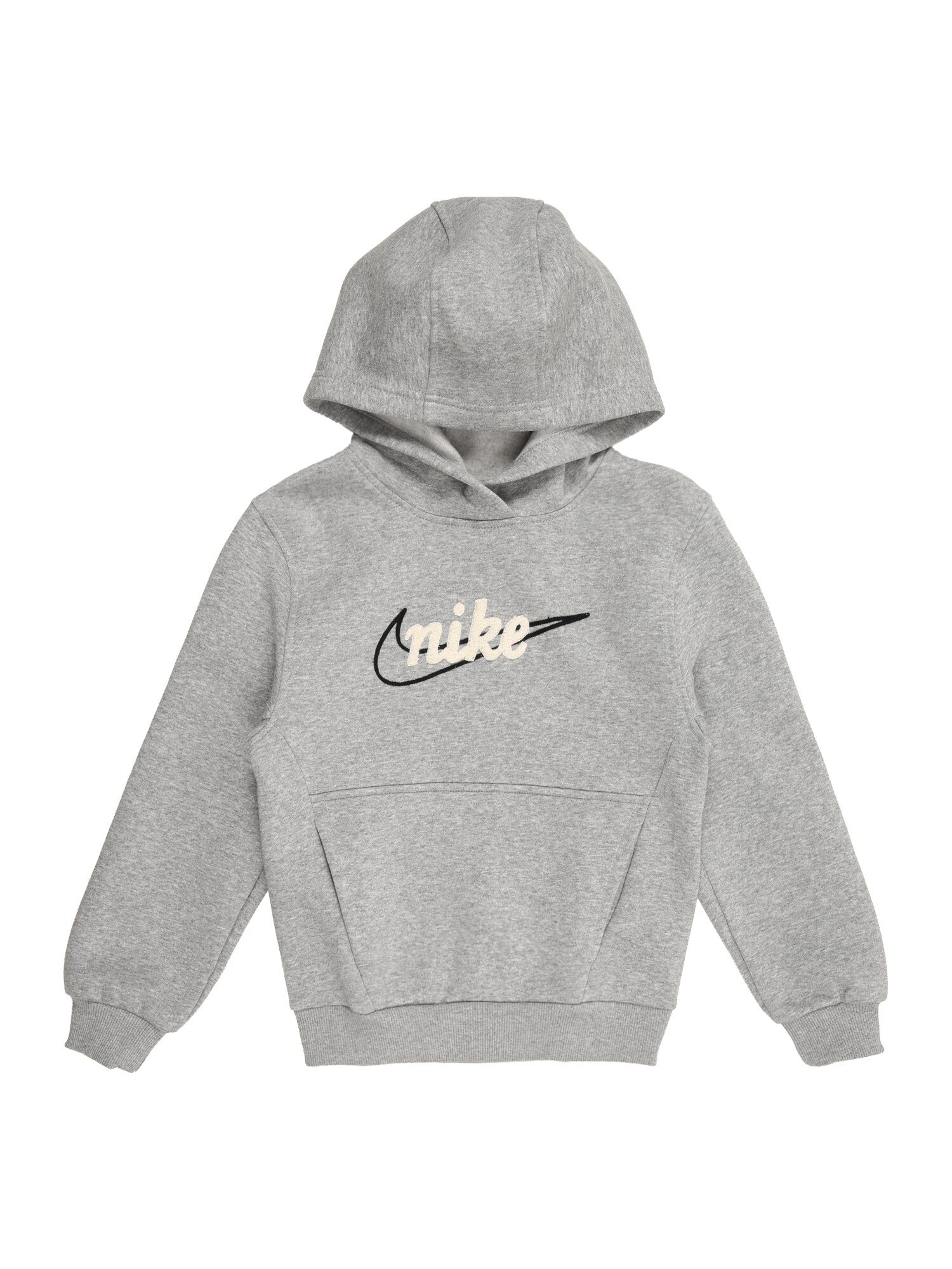 Nike Sportswear Bluză de molton CLUB FLC  crem / gri amestecat / negru