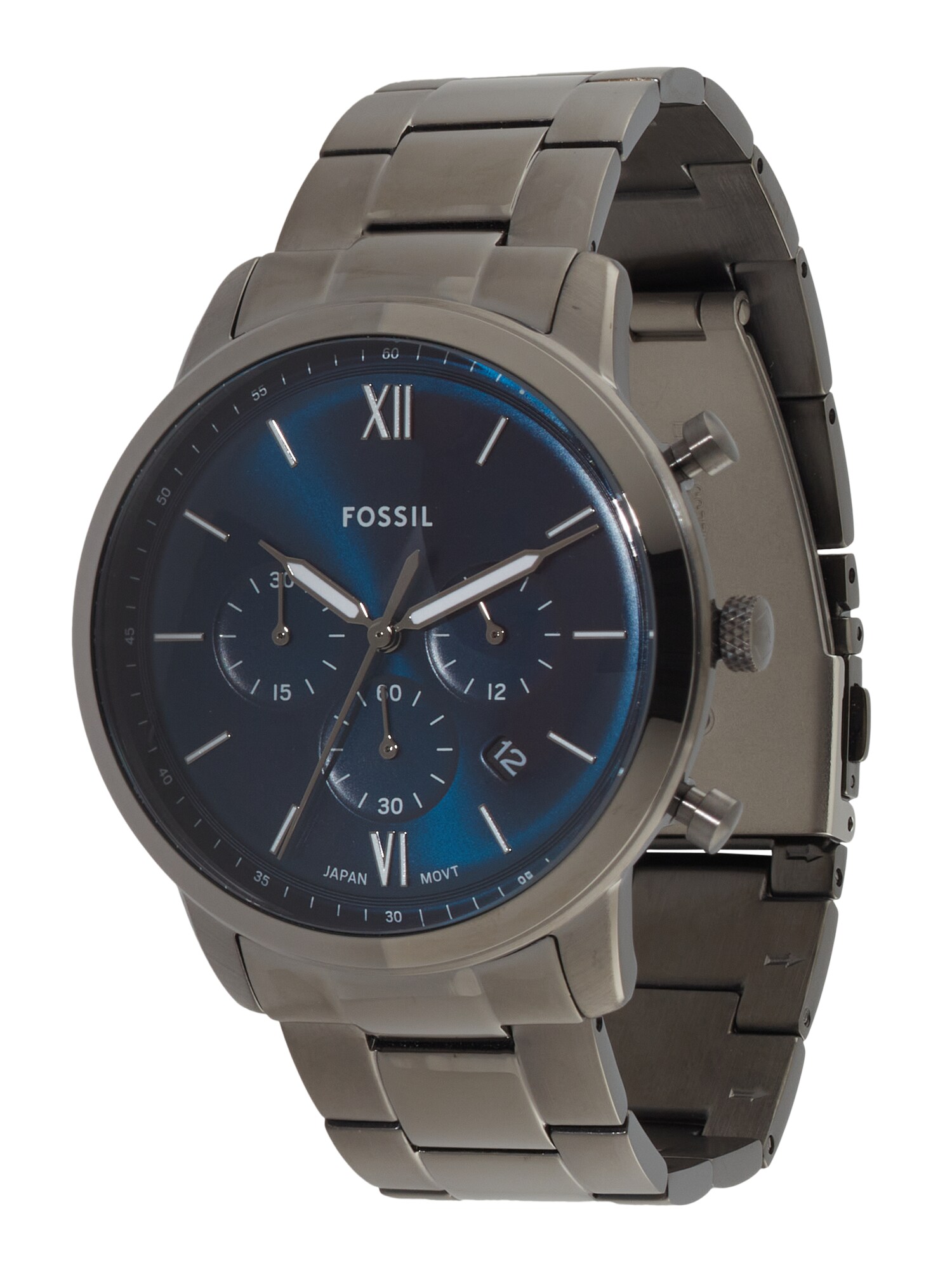 FOSSIL Ceas analogic Neutra  albastru ultramarin / gri grafit