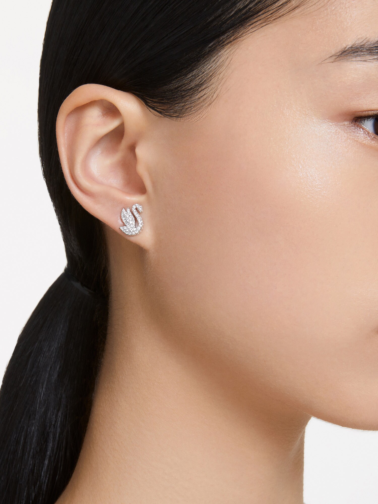 Thumbnail - Swarovski Ohrringe Swan stud earrings