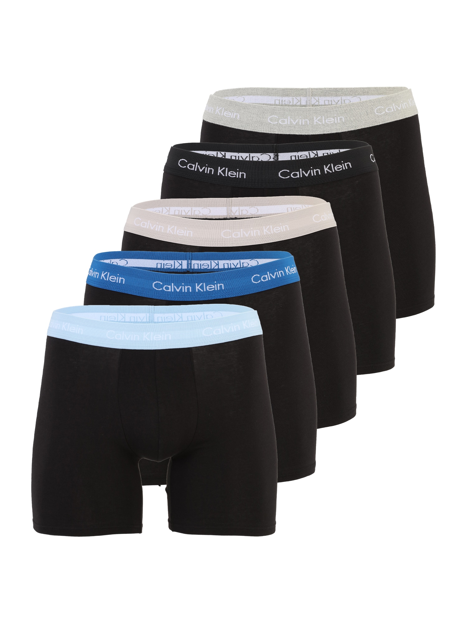 Calvin Klein Underwear Boxeri  bej deschis / albastru / albastru pastel / gri deschis / negru