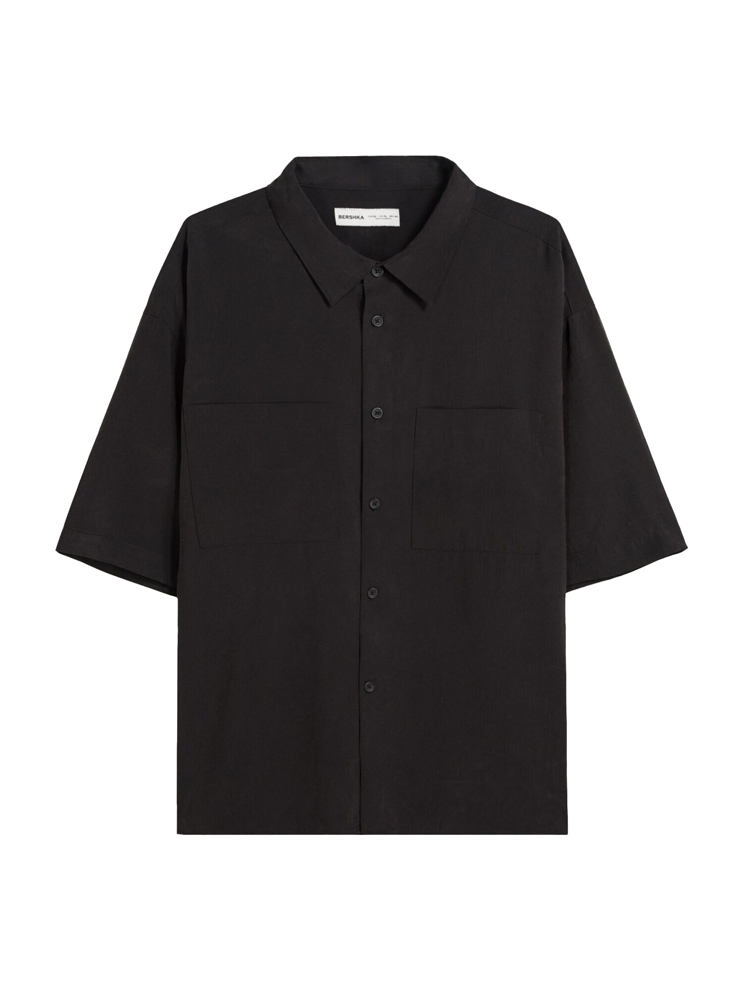Bershka Cămașă  negru