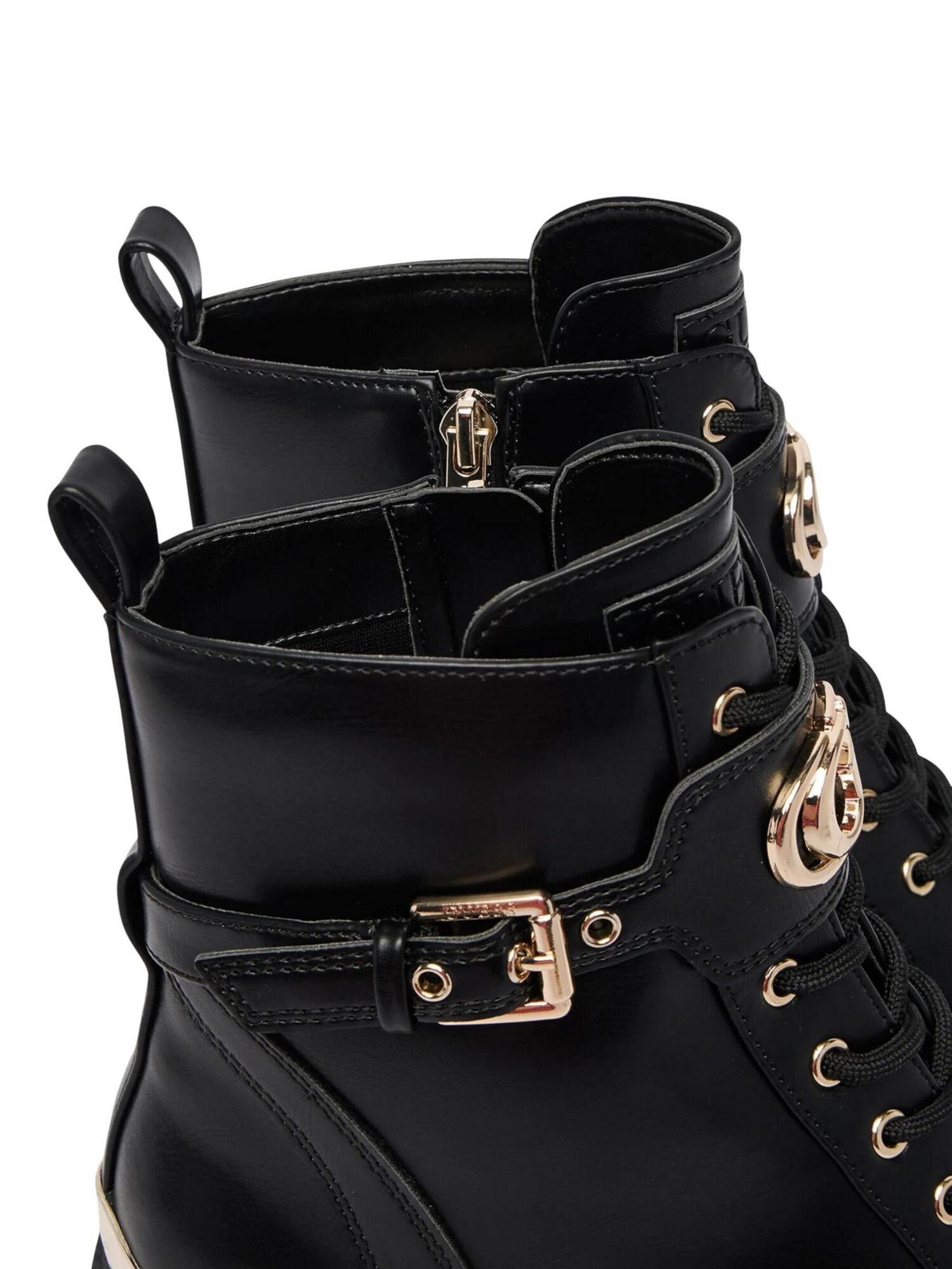 GUESS Botines con cordones 'OLANNA'  oro / negro – imagen 6