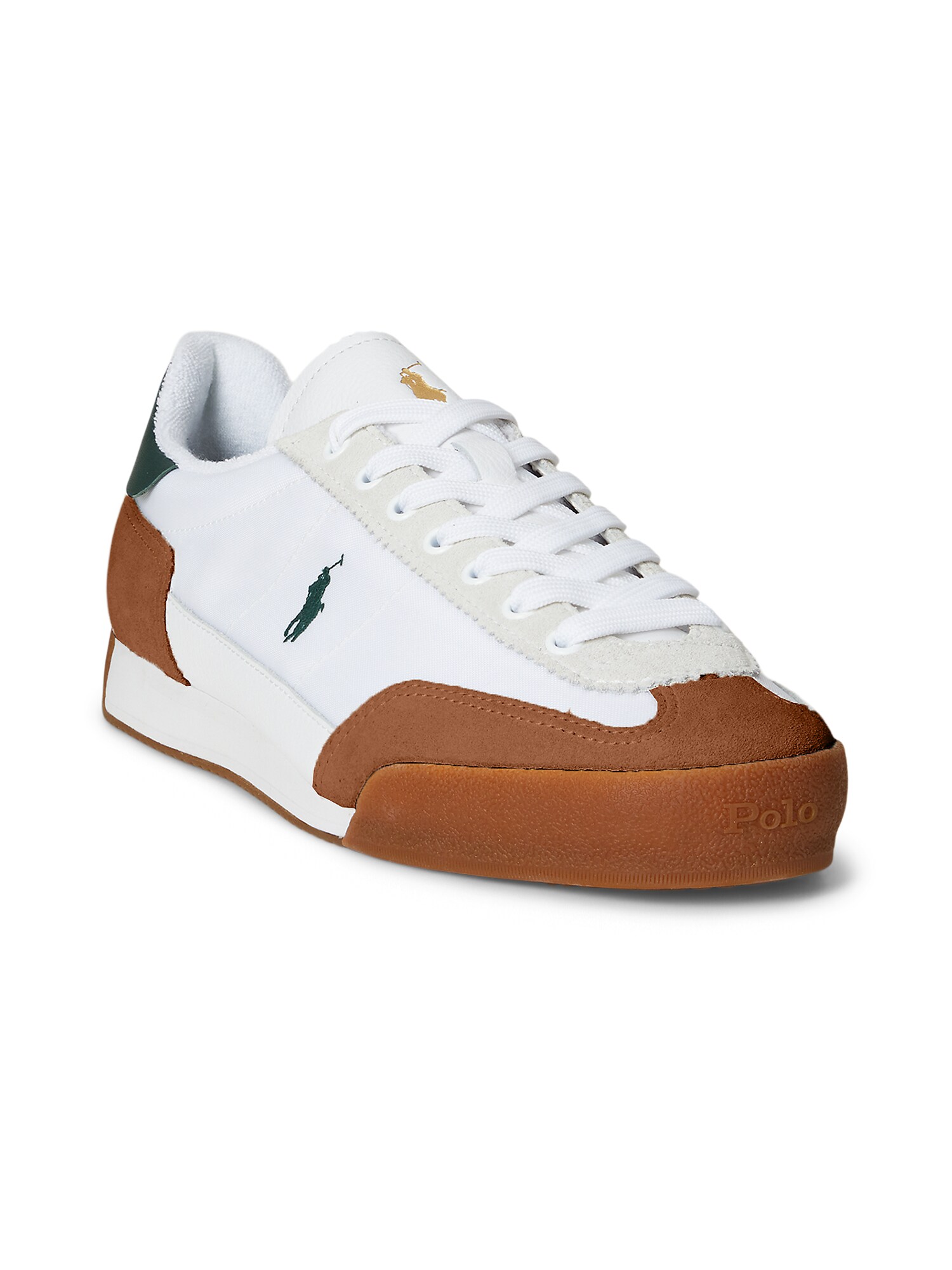 Polo Ralph Lauren Sneaker low HESTER PP  bej deschis / verde închis / alb