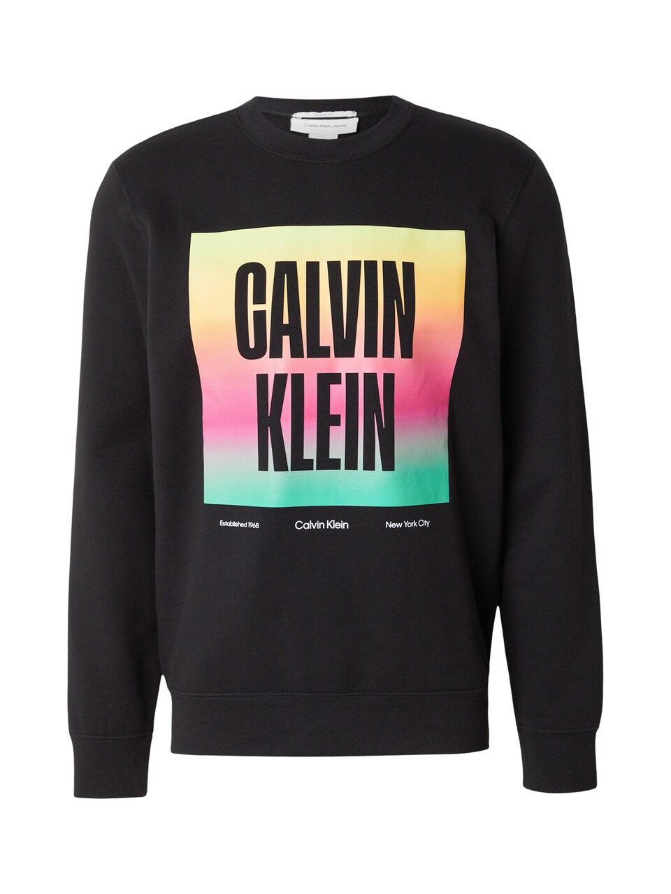 Sweatshirt 'PRIDE' gul / ljusgrön / rosa