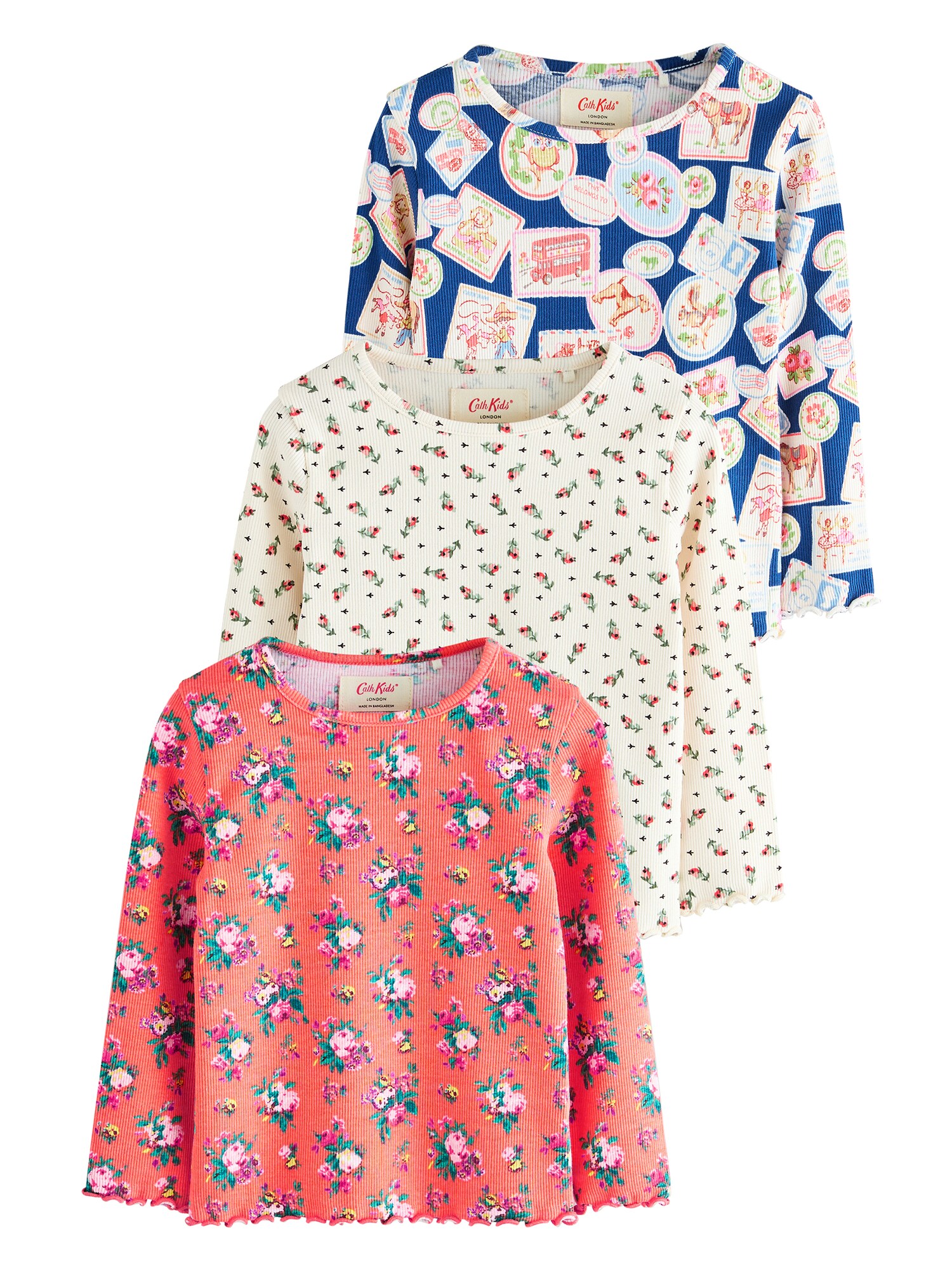 Next Póló 'Cath Kidston'  kék / fenyő / rózsaszín / fehér akciós termékkép 1