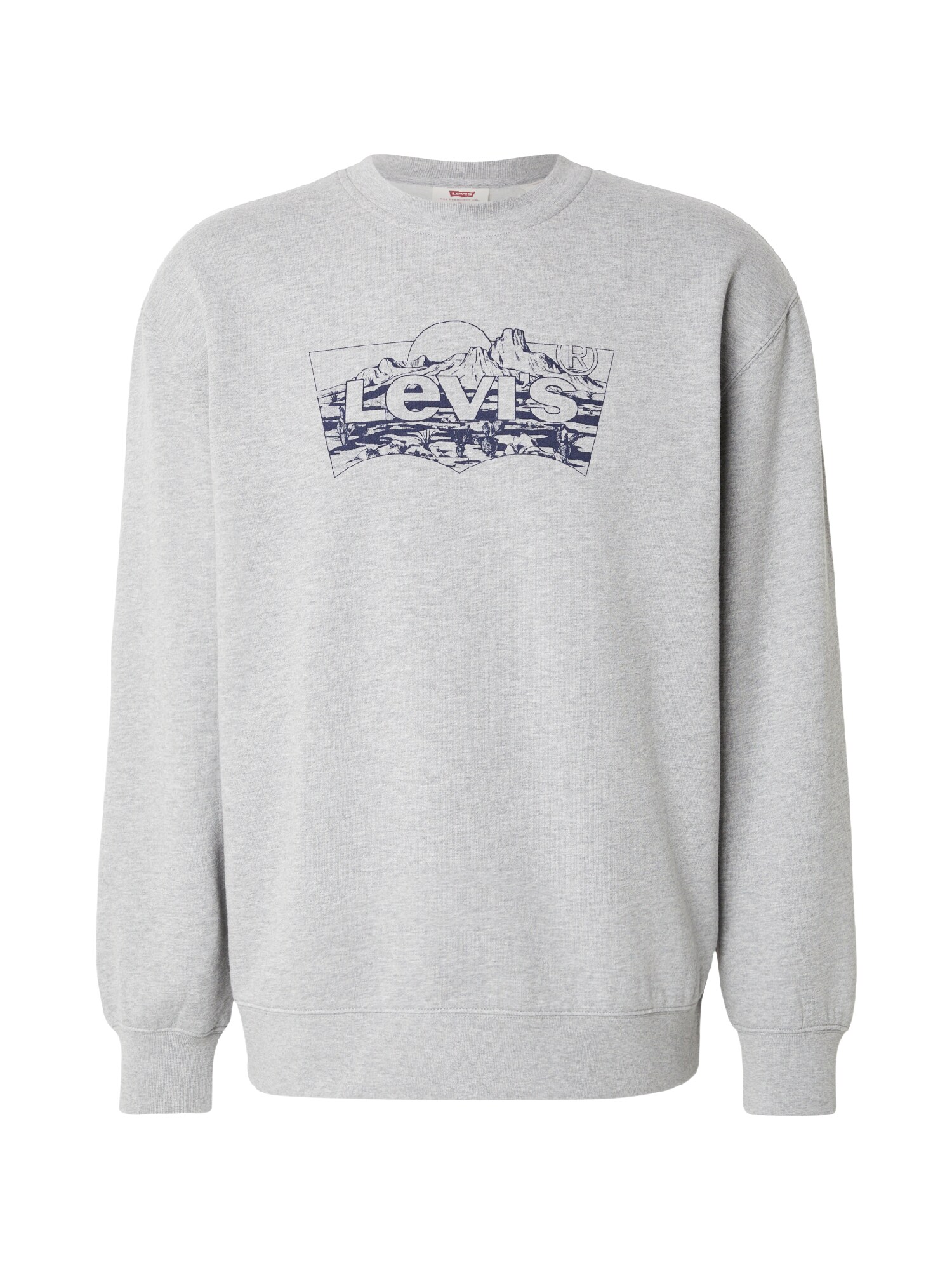 LEVIS ® Bluză de molton albastru închis / gri amestecat