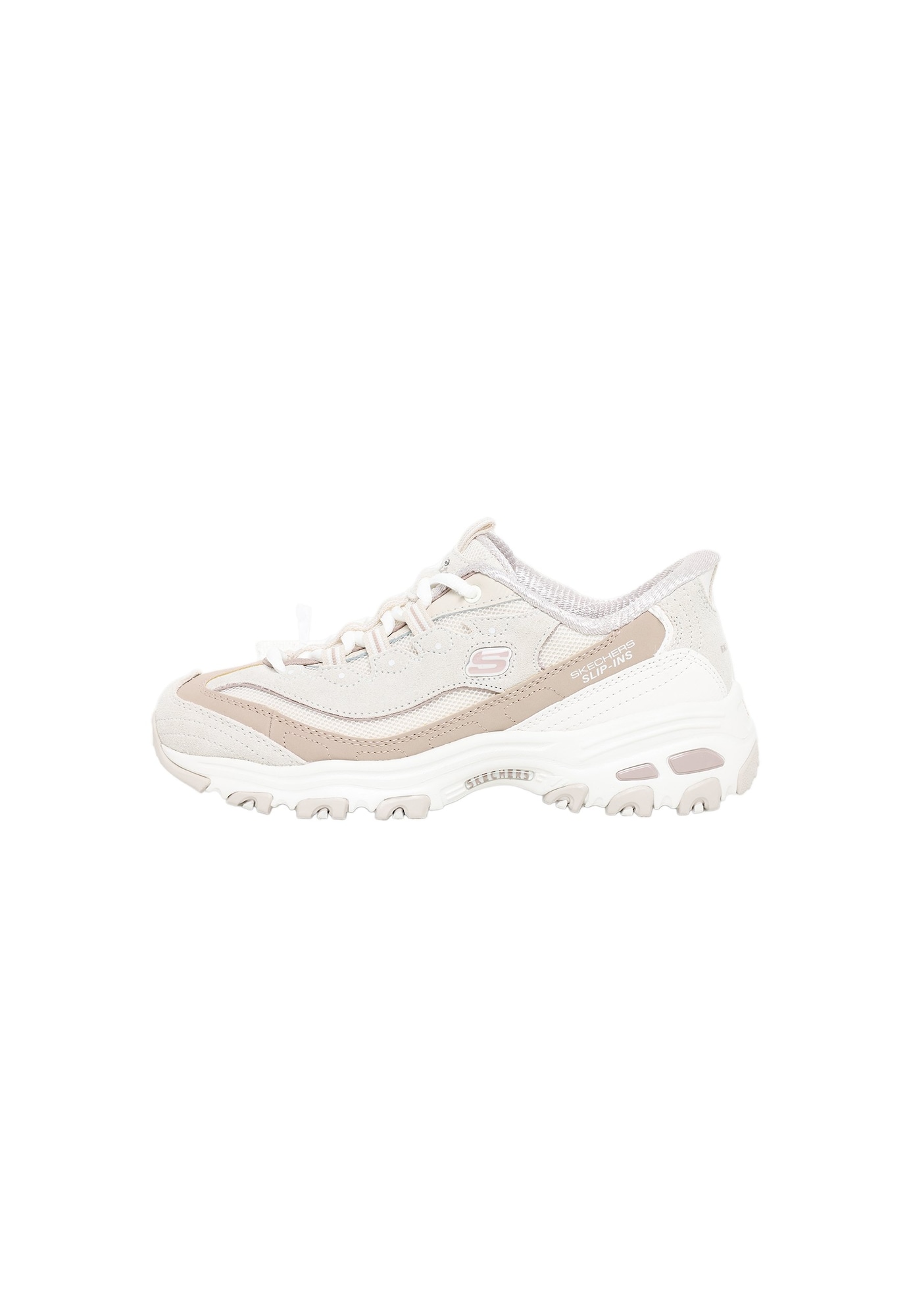 SKECHERS Teniși D LITES-VINTAGE HAZE alb / alb natural
