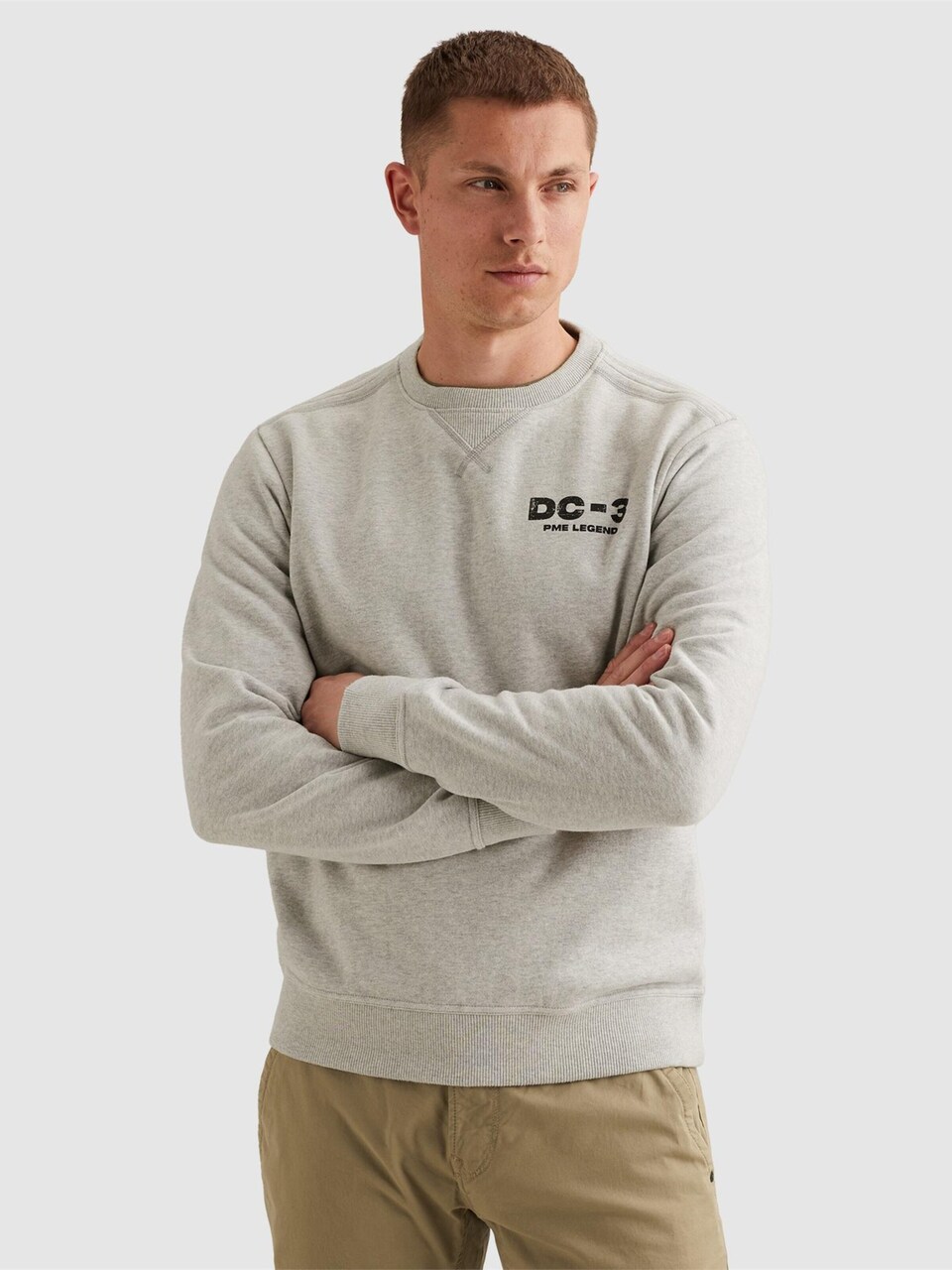 Sweatshirt 'Sweatshirt with garment-dye wash and artwork'