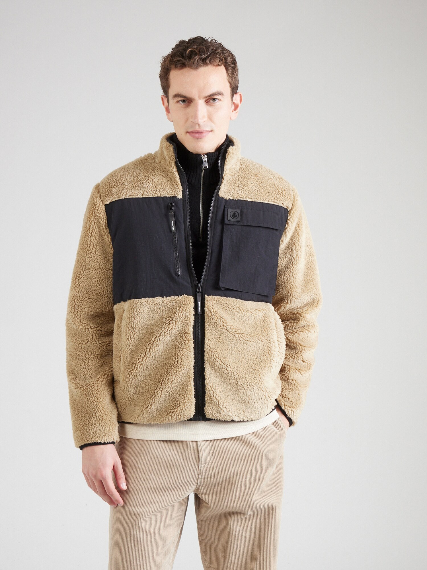 Volcom Polár dzseki 'STORM STONE'  khaki / fekete termék 2. képe