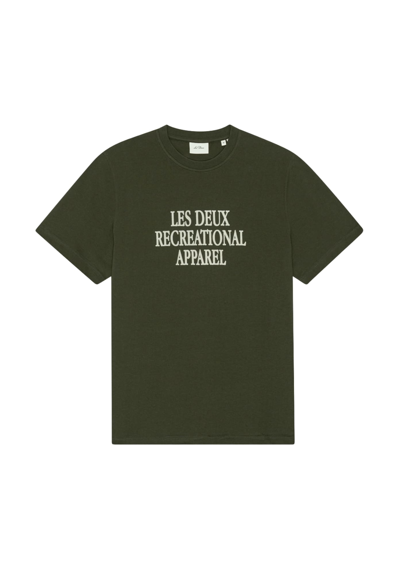 Les Deux Camiseta 'From Copenhagen'  caqui / verde oscuro