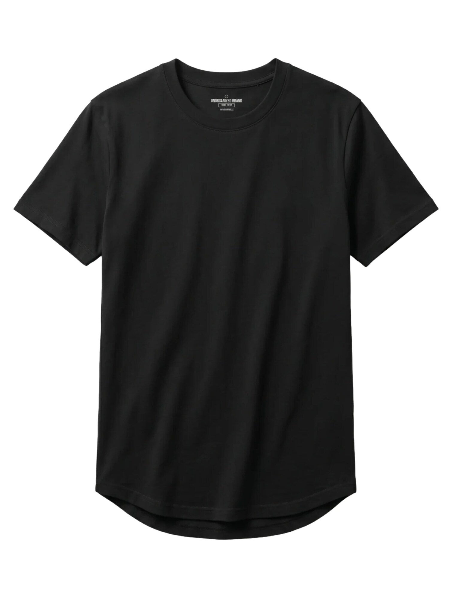 UNORGANIZED BRAND Maglietta 'BASIC RUNDER SAUM T25'  nero