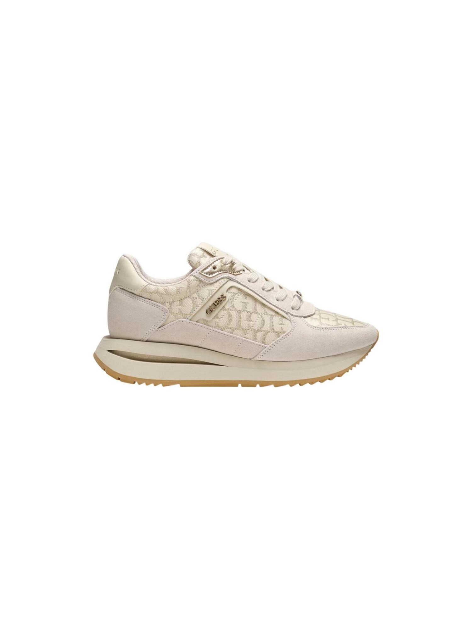 GUESS Zapatillas deportivas bajas 'Energy' crema / piel / chamois – imagen 1