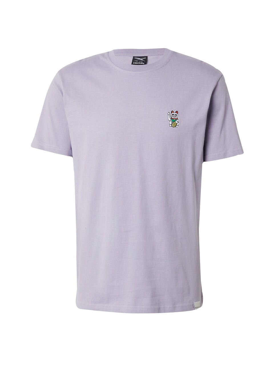 T-shirt 'Bye Bye' grön / syrén / röd