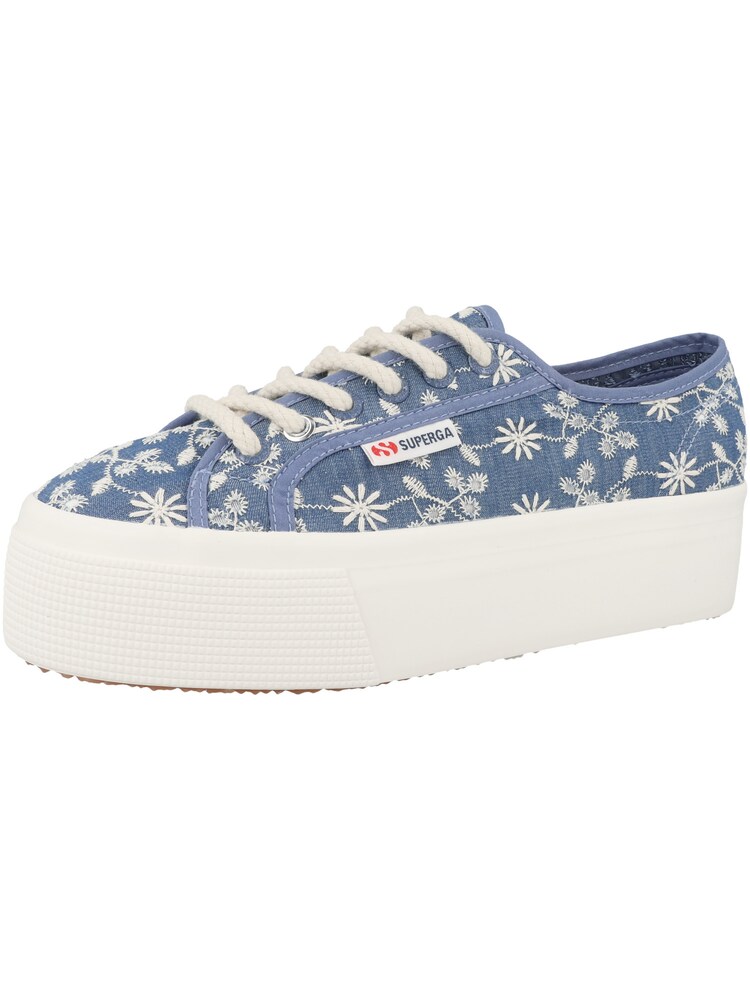 SUPERGA Sneaker ' 2790 Platform Sangallo ' Damen Größe 40 blue denim / weiß