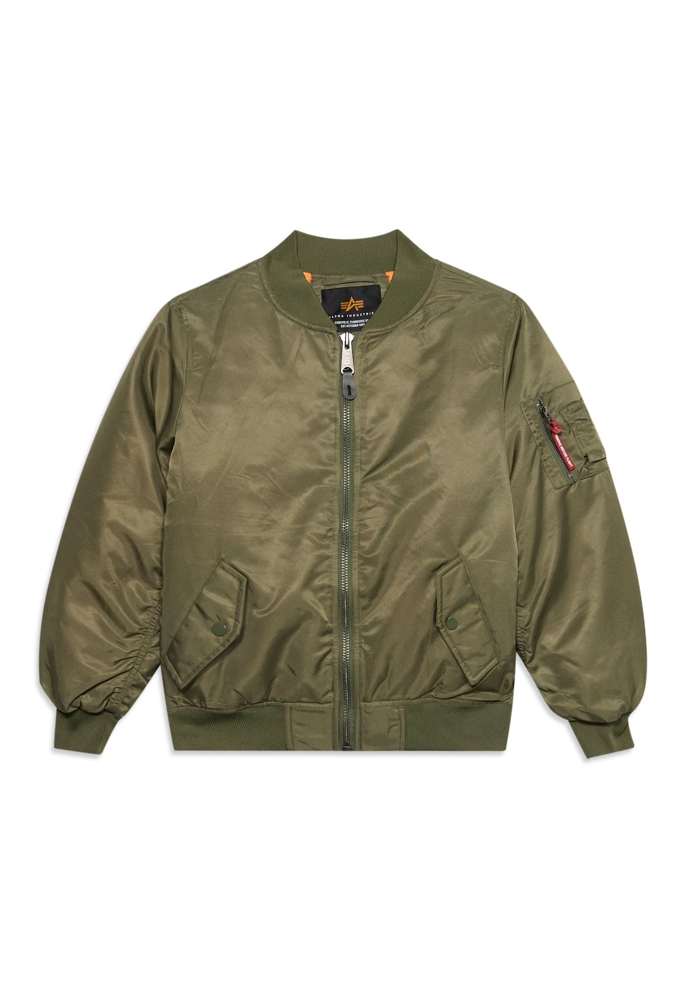 ALPHA INDUSTRIES Geacă de primăvară-toamnă MA-1 oliv