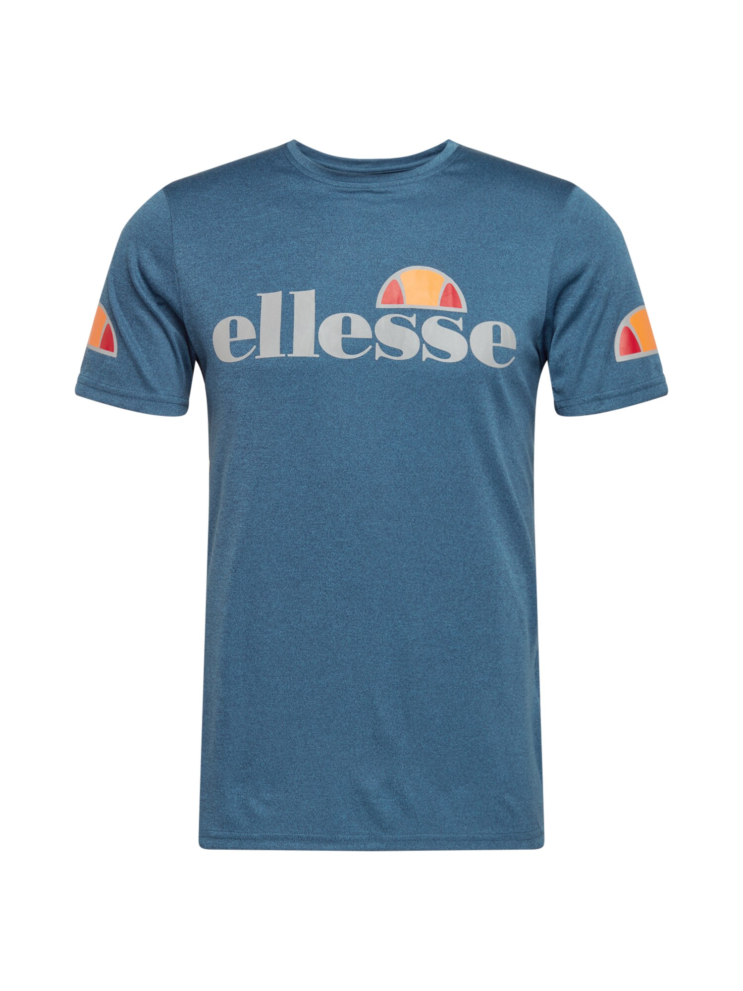 ELLESSE Sportiniai marškinėliai 'Pozzio'  margai mėlyna / šviesiai pilka / balta / šviesiai raudona / oranžinė