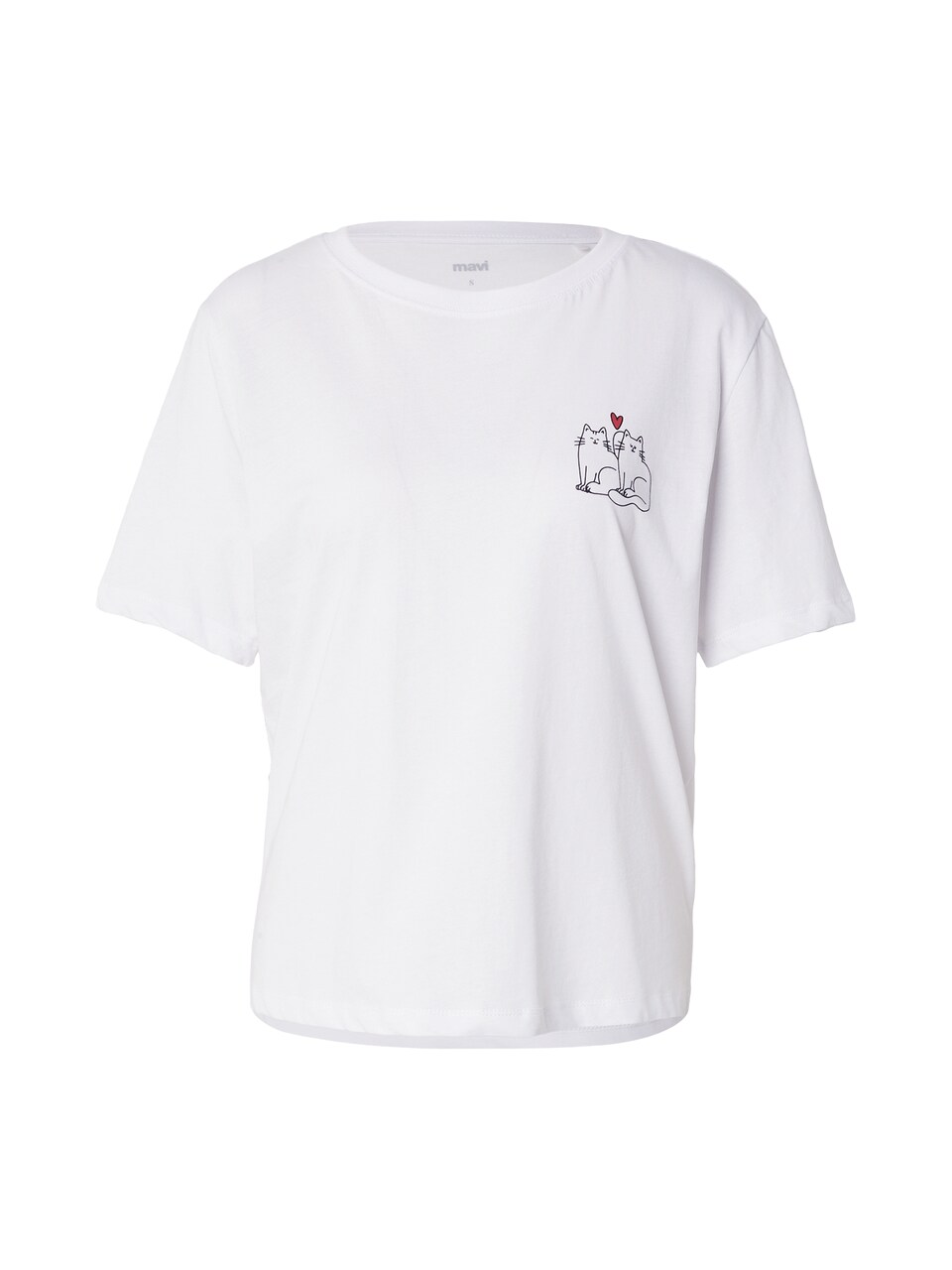 T-shirt röd / svart
