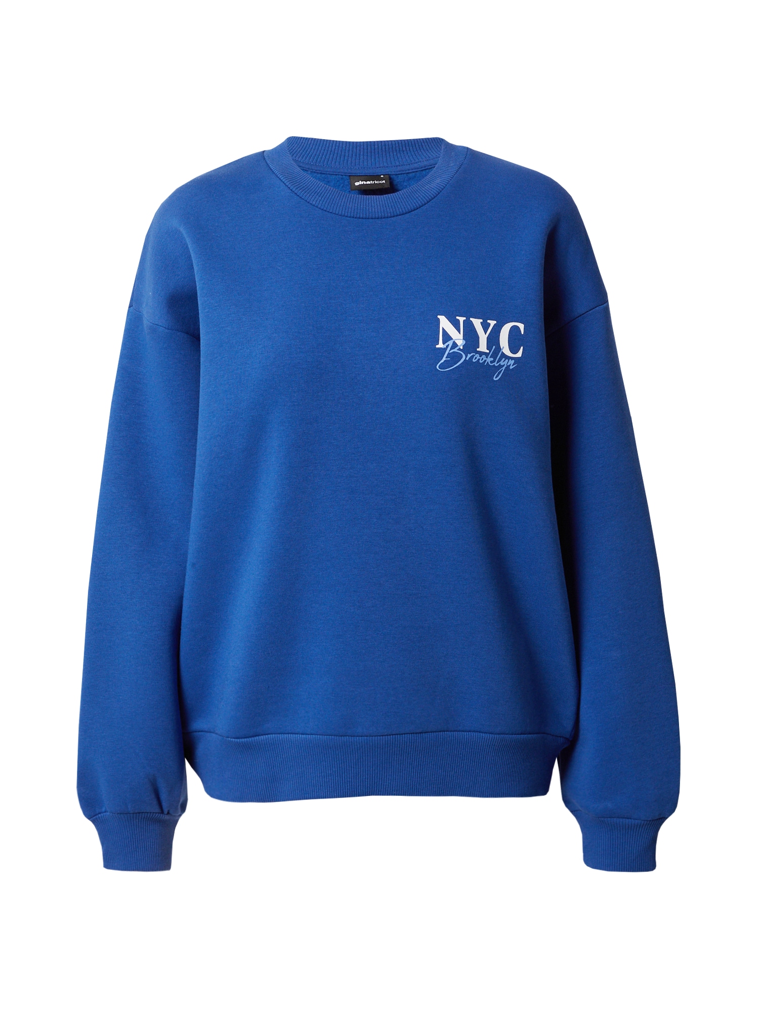 Gina Tricot Sweater majica 'Riley'  plava / svijetloplava / bijela