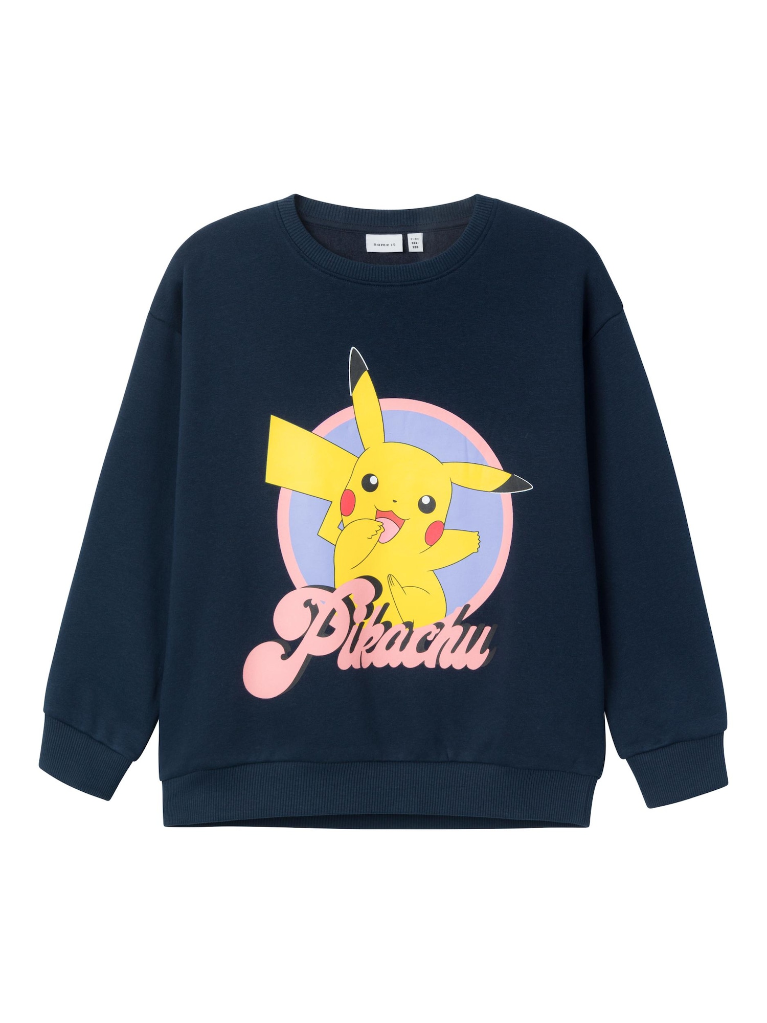 NAME IT Bluză de molton 'Naba Pokémon'  safir / galben / mov deschis / roz