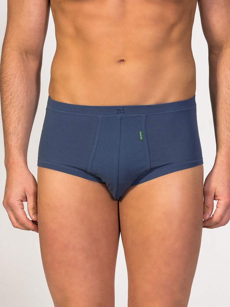 zd ZERO DEFECTS Slip 'Senior Fly Front Brief' Herren Größe L dunkelblau