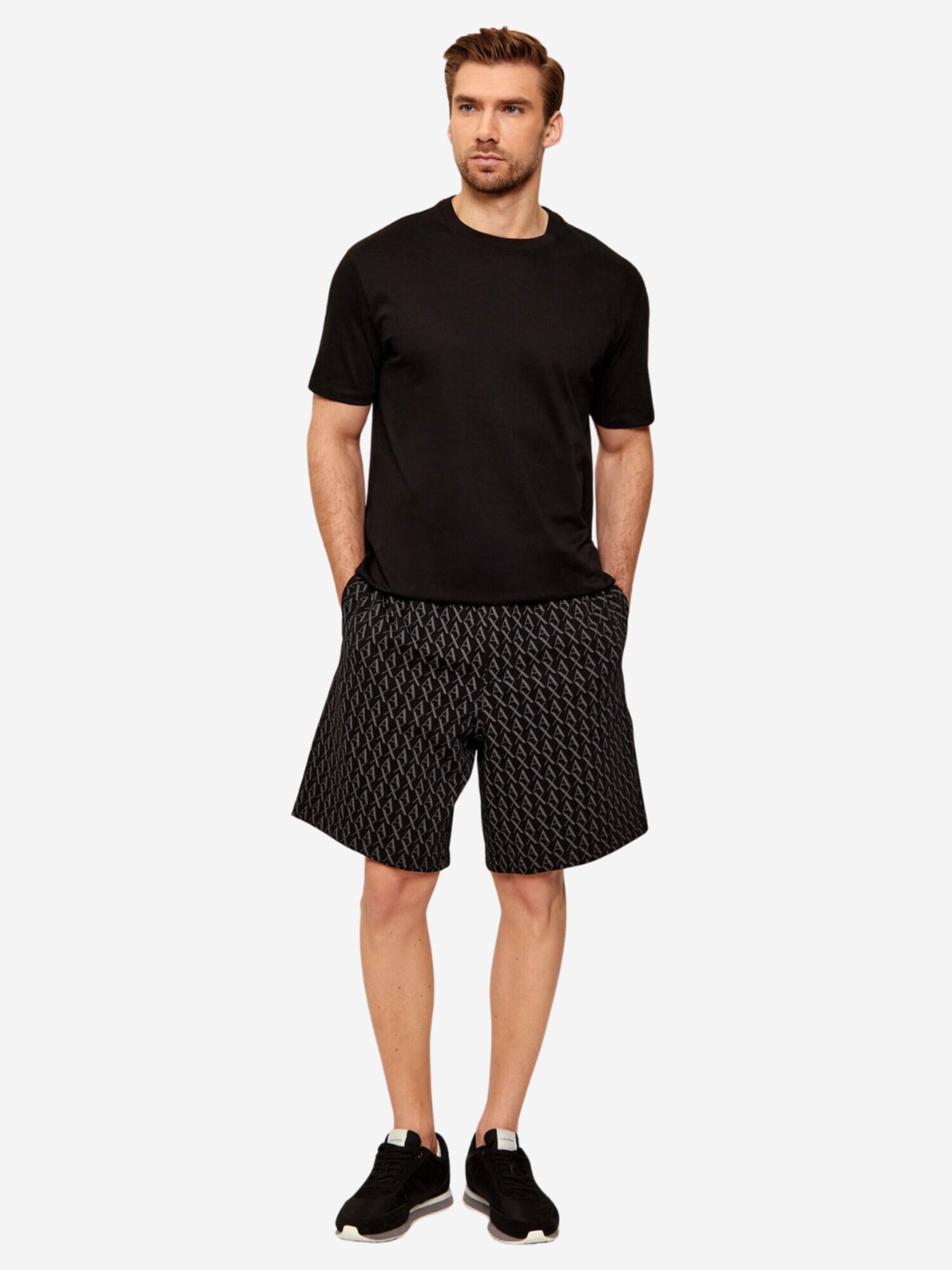 ARMANI EXCHANGE Camiseta 'XM001282' negro – imagen 2