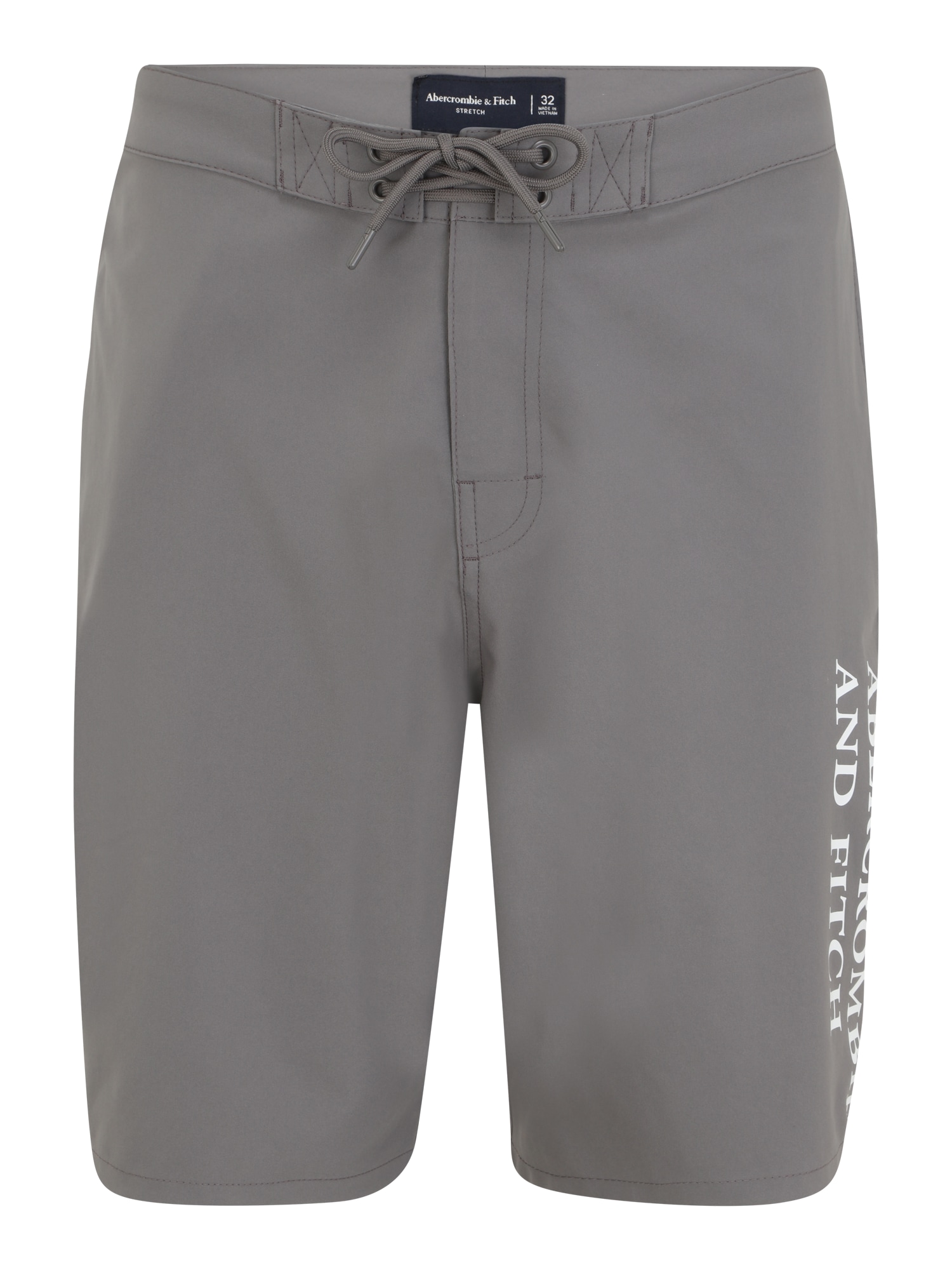 Abercrombie & Fitch Kupaće hlače  kameno siva / bijela