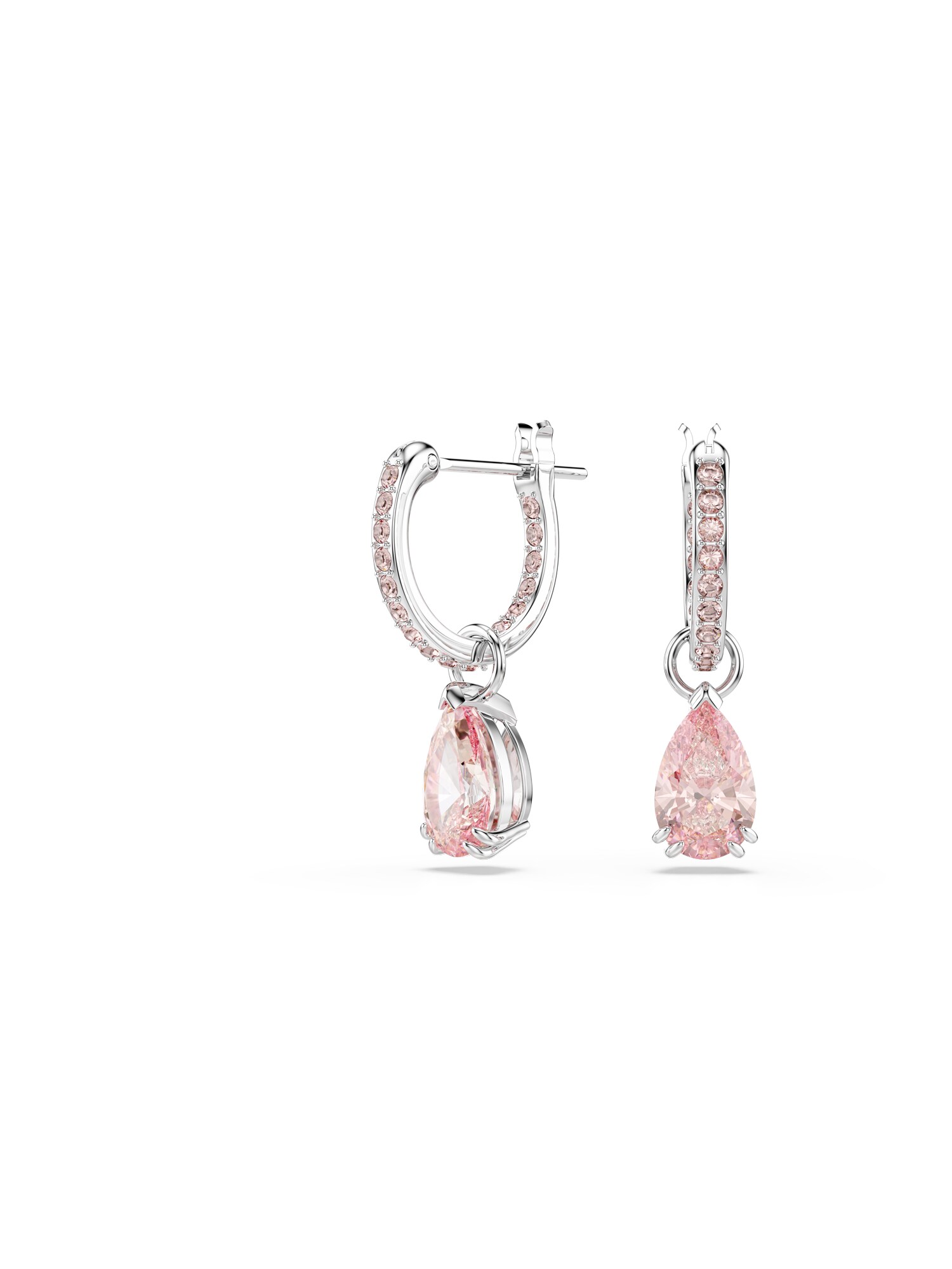 Swarovski Fülbevalók  rózsaszín / ezüst akciós termékkép 1