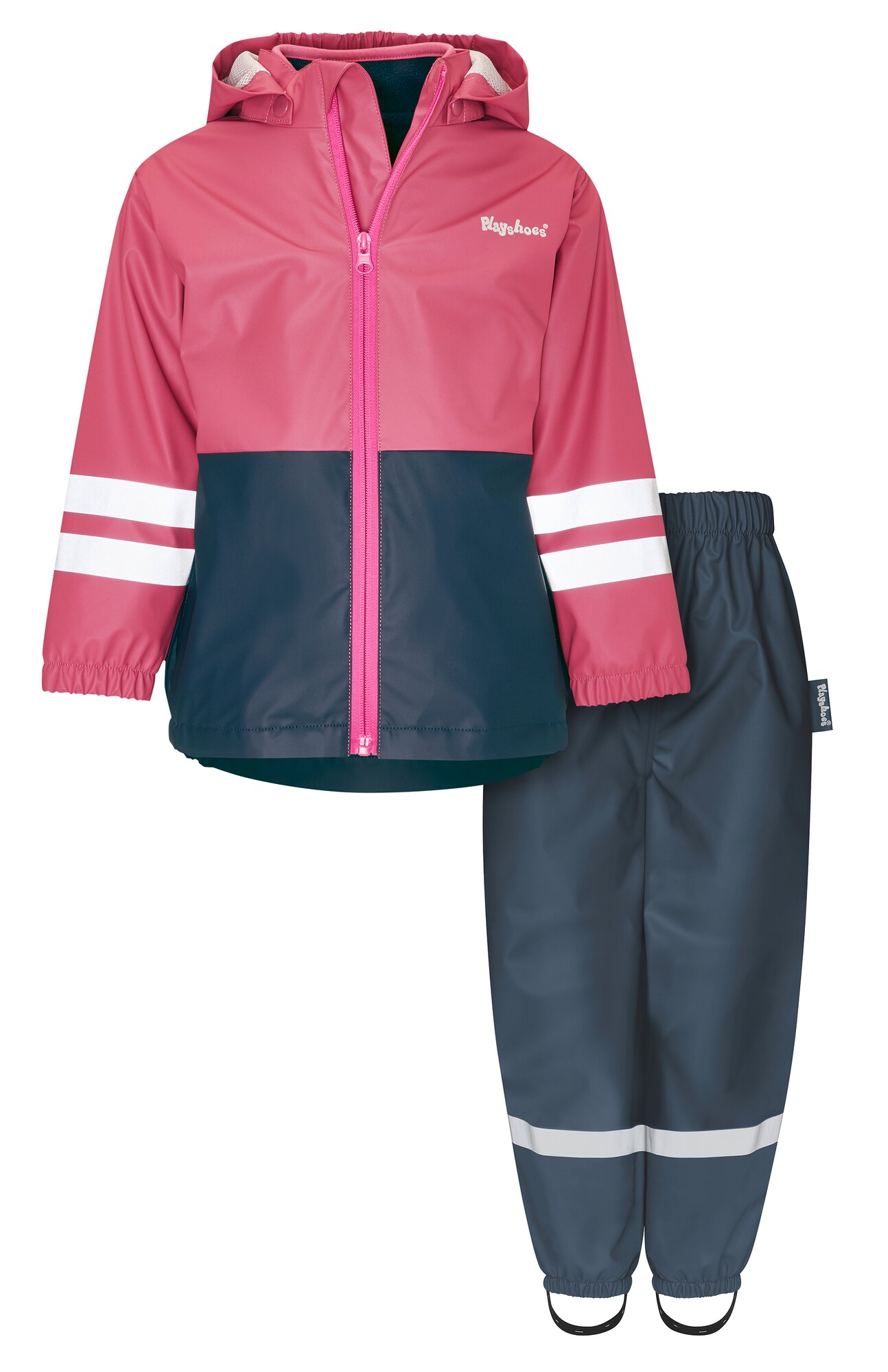 PLAYSHOES Salopetă albastru marin / gri argintiu / roz deschis