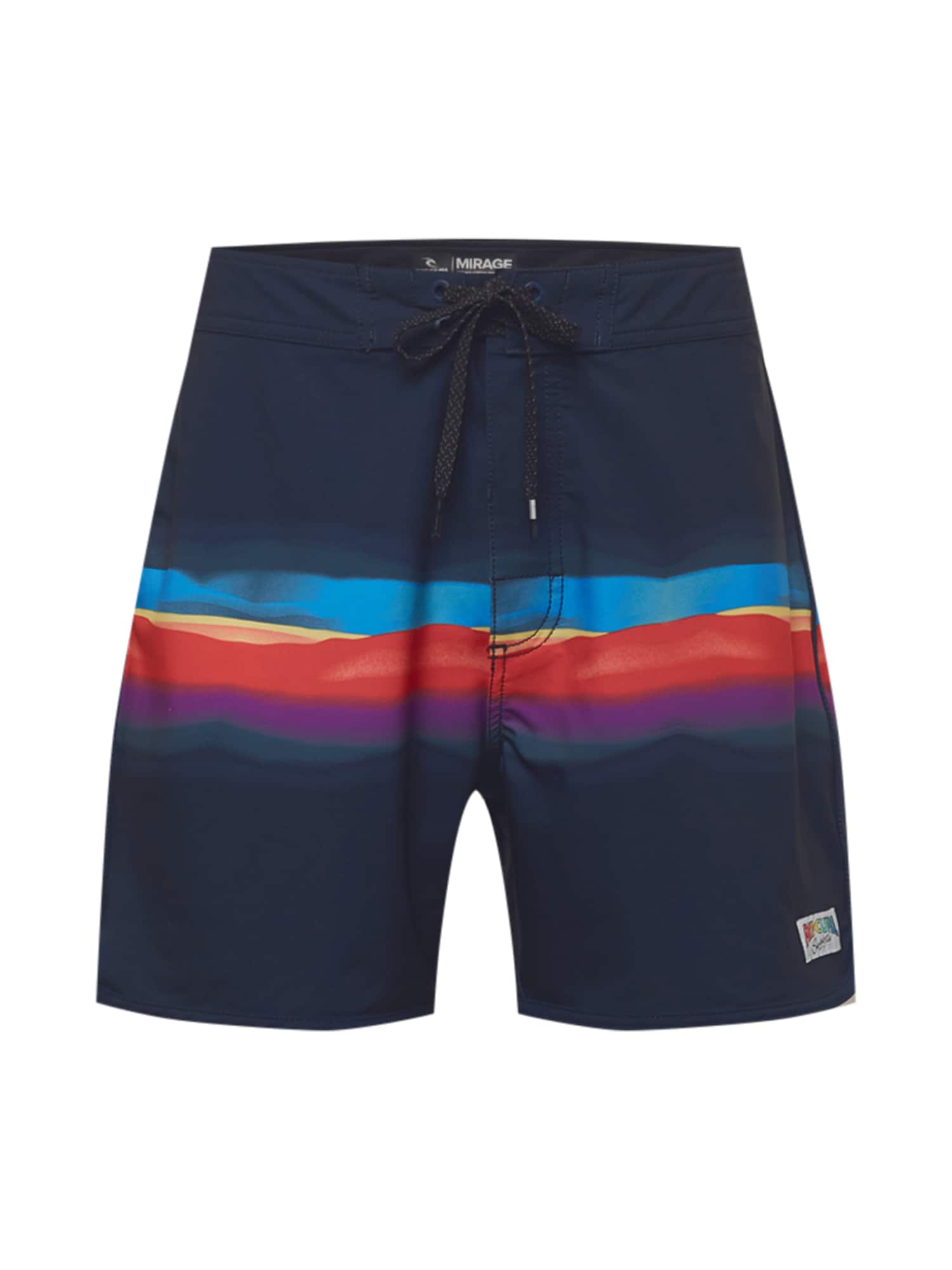 RIP CURL Maudymosi šortai 'MAMA FIZZ' mėlyna / tamsiai mėlyna / geltona / tamsiai violetinė / raudona