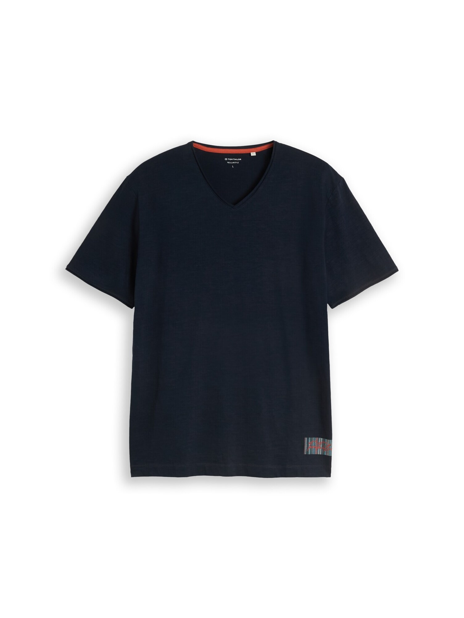 Tom Tailor Shirt Nachtblauw / Petrol / Donkerrood