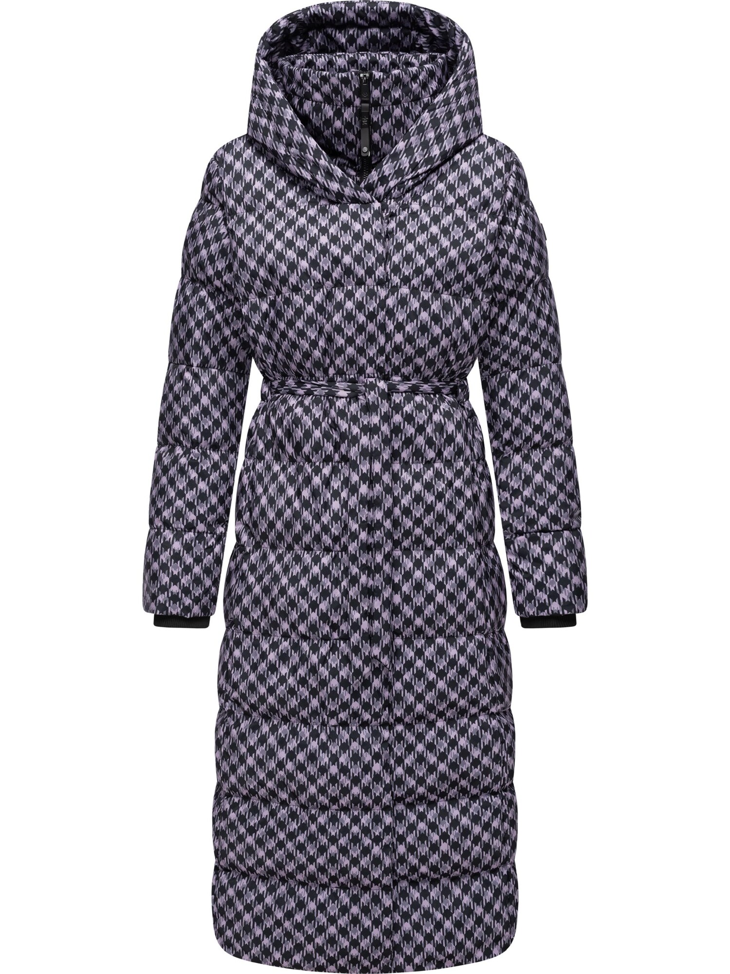 Ragwear Palton de iarnă Niara  gri metalic / gri închis / mov liliachiu