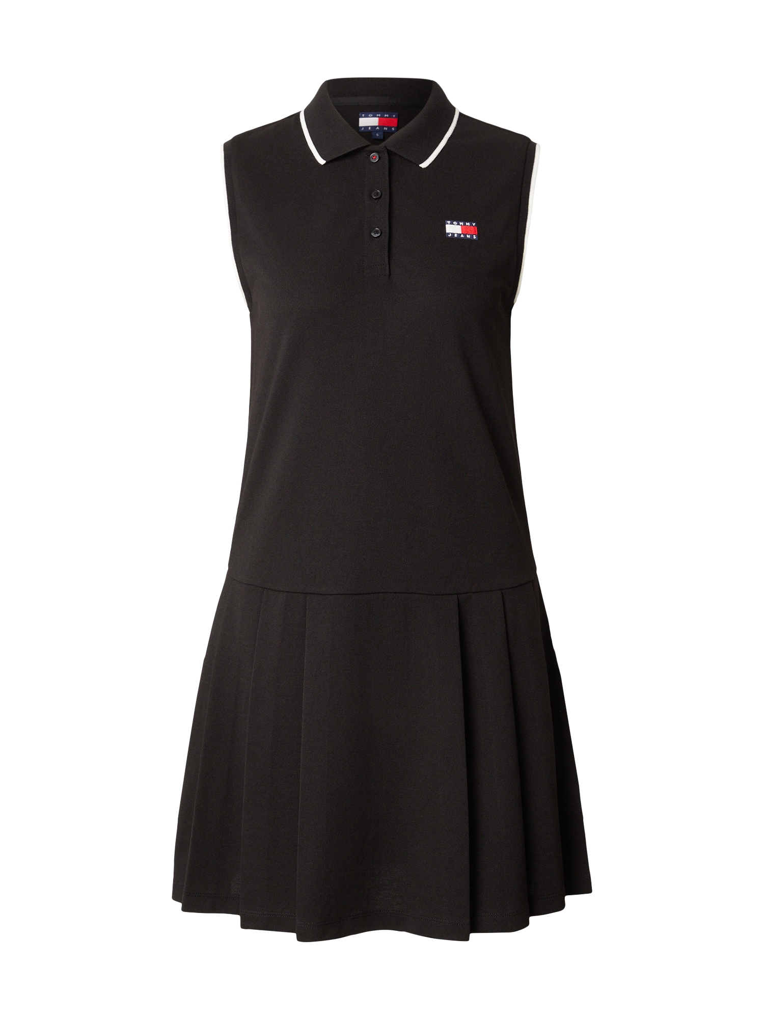 Tommy Jeans Vestido  negro / blanco