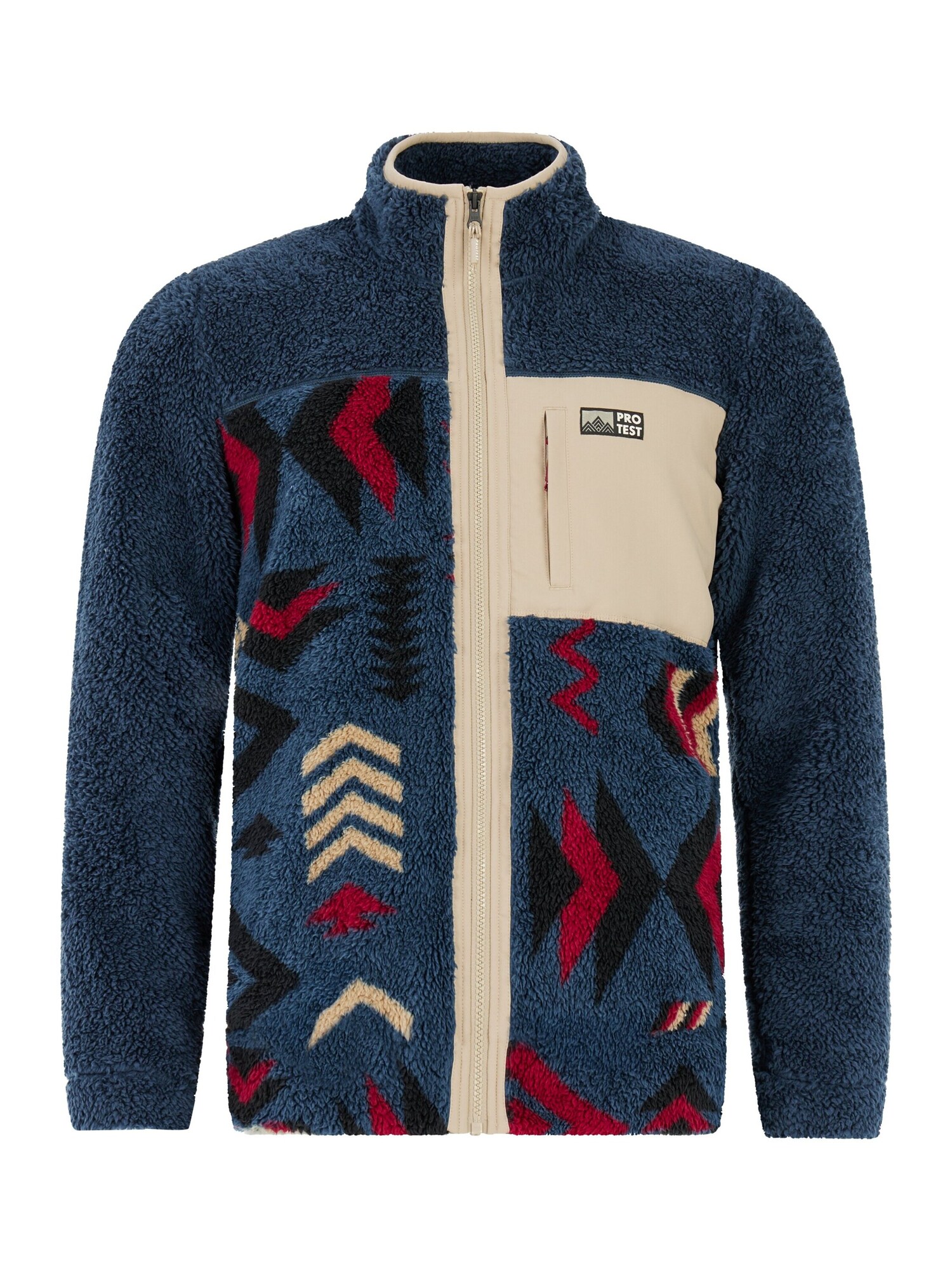 Protest Fleece Jas 'PRTDon' Blauw