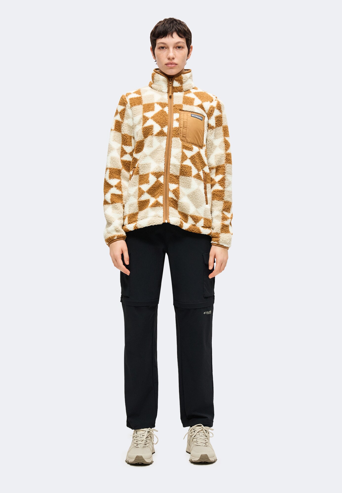 COLUMBIA Chaqueta polar funcional 'West Bend'  caramelo / capuchino / blanco – imagen 4