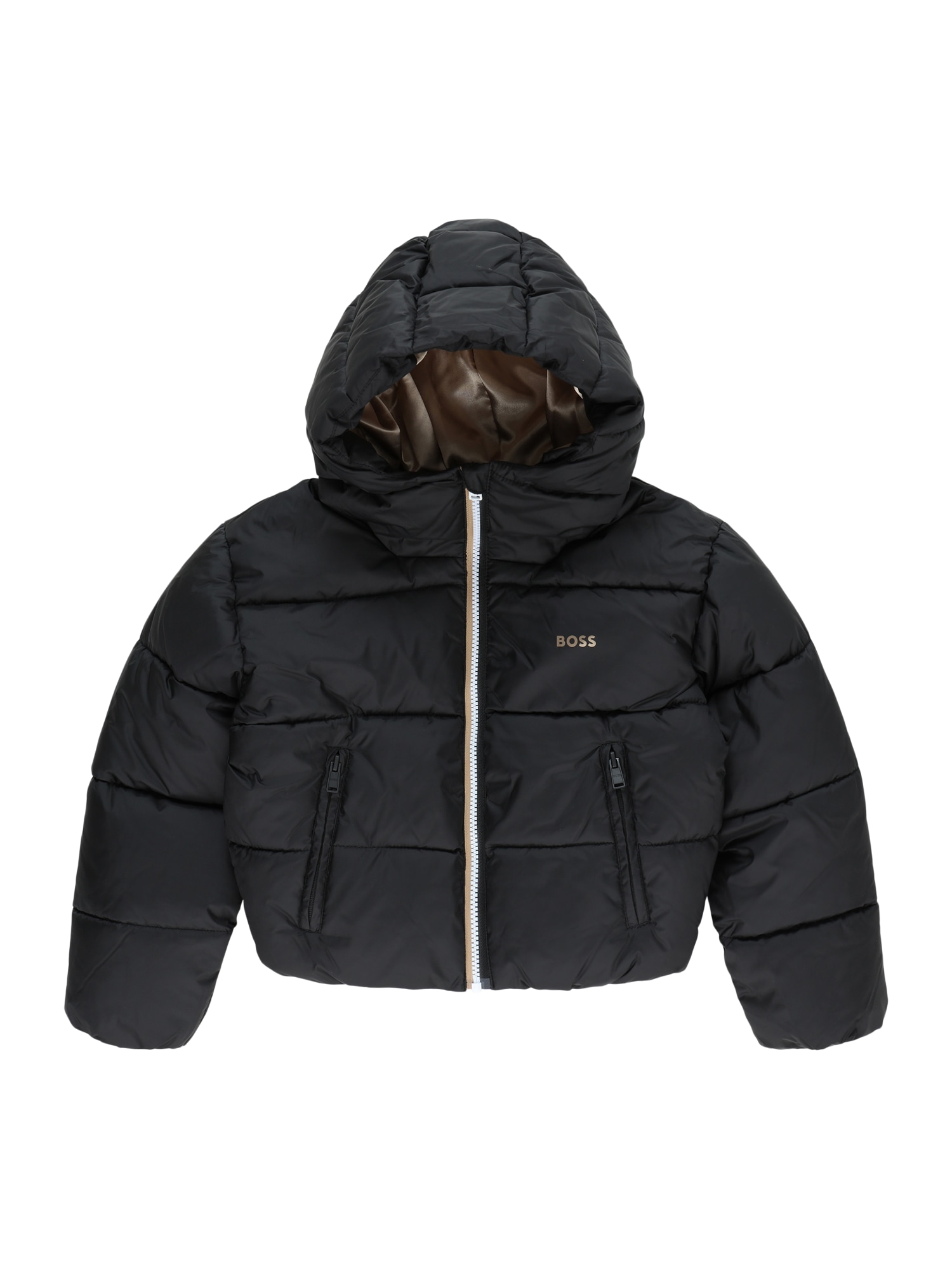BOSS Kidswear Prehodna jakna  rjava / črna