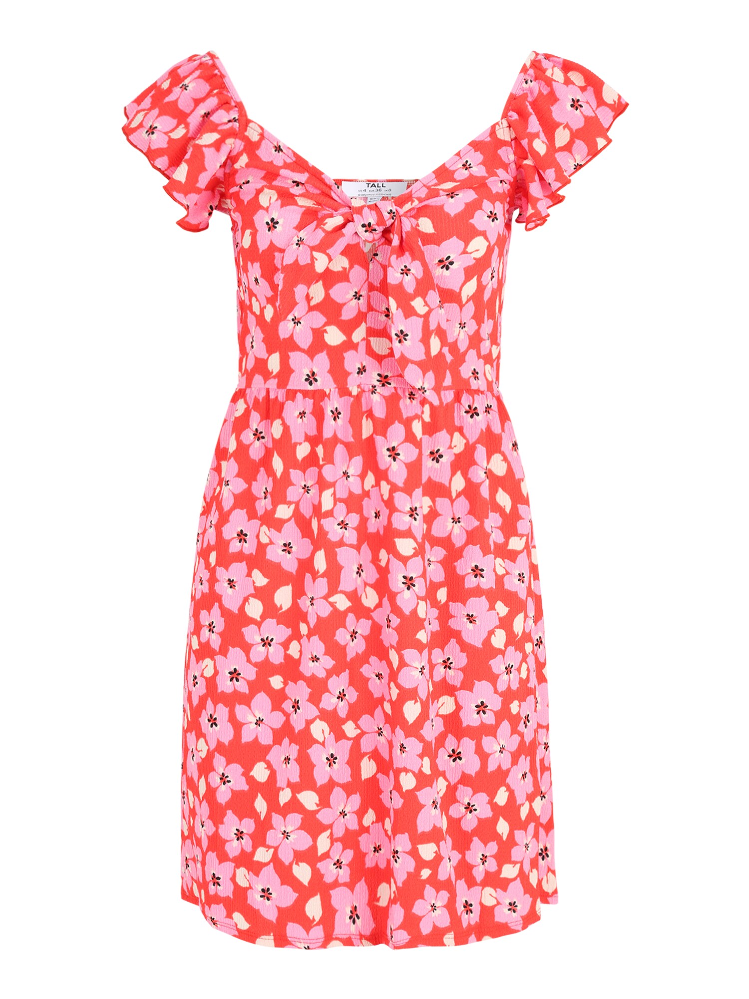 Dorothy Perkins Tall Letné šaty 'Ditsy'  krémová / ružová / červená