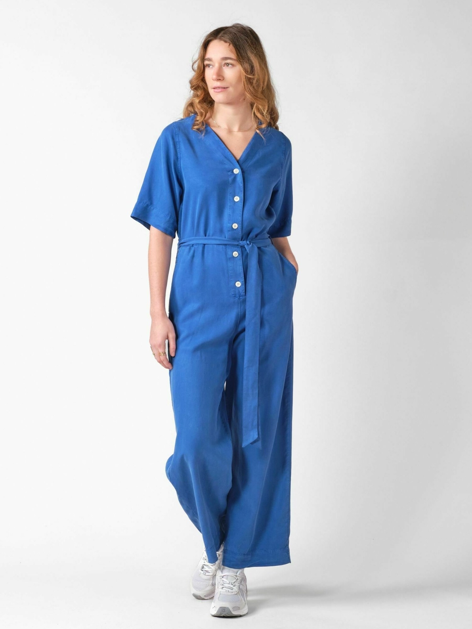 Klitmøller Collective Tuta jumpsuit ' Marna '  blu chiaro