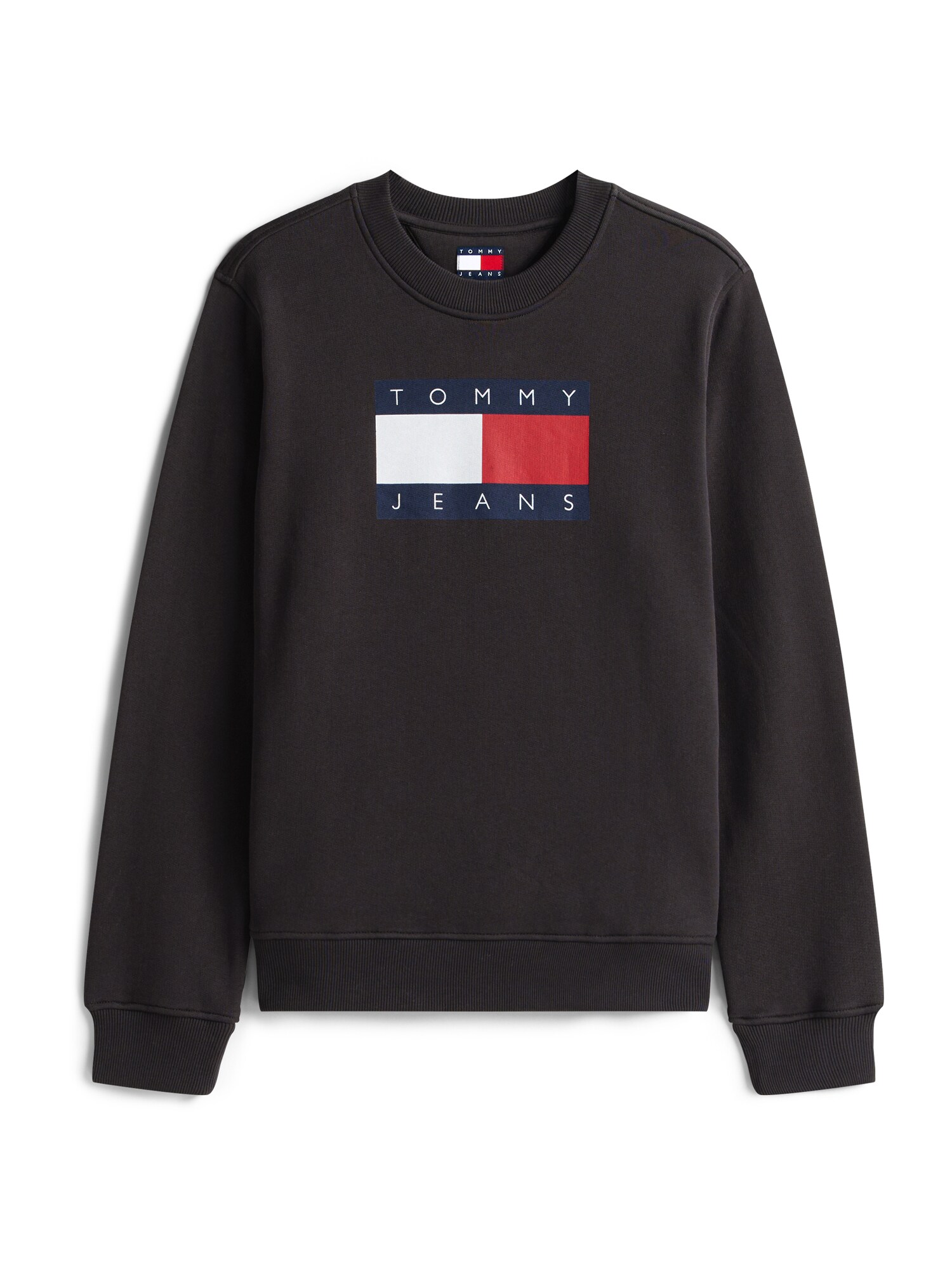 Tommy Jeans Bluză de molton  bleumarin / roșu cranberry / negru / alb