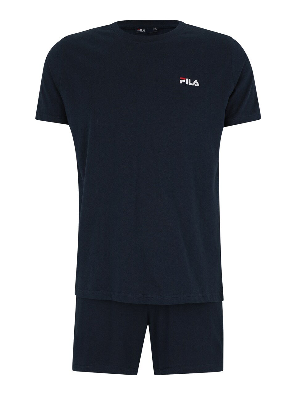 Pyjamas kort marinblå / röd