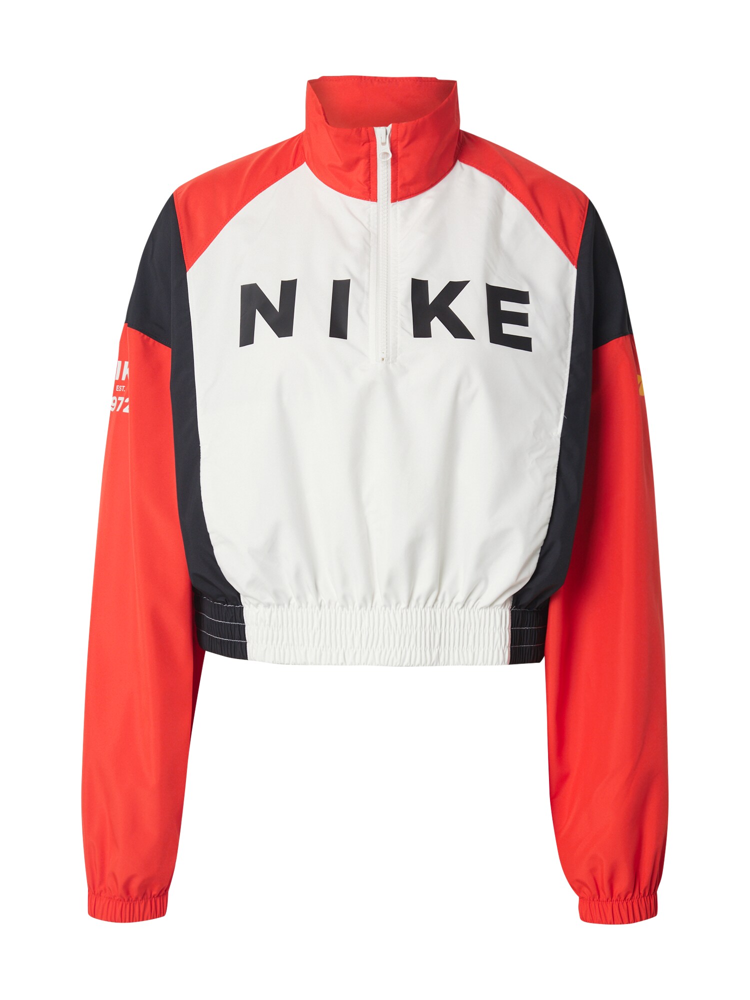 Nike Sportswear Prechodná bunda  červená / čierna / biela