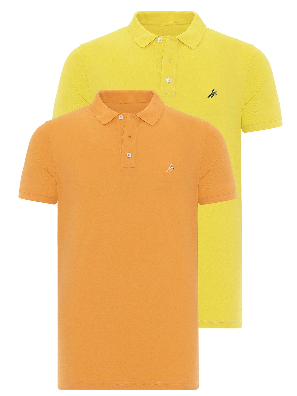 T-shirt gul / orange / svart