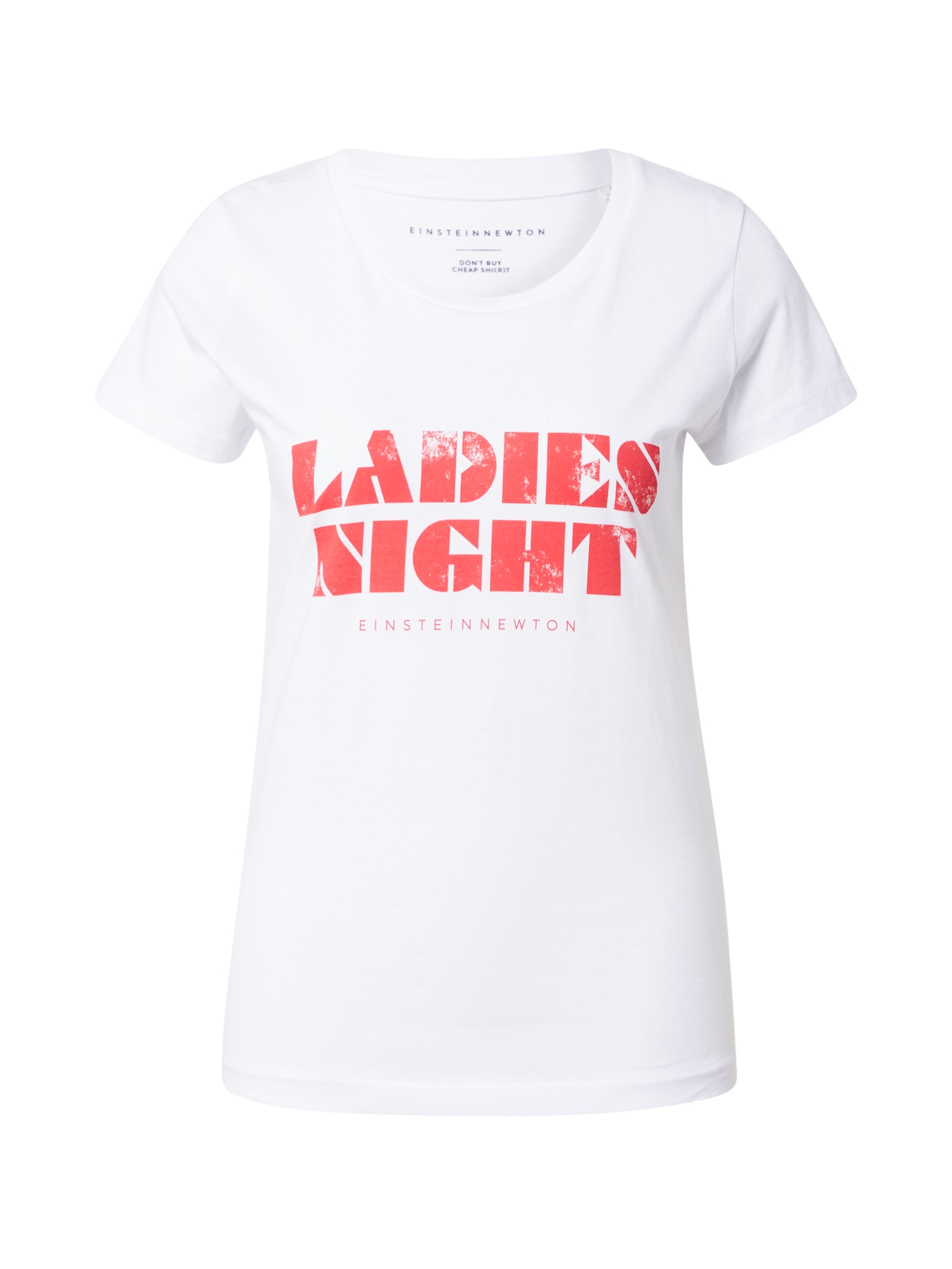 EINSTEIN & NEWTON Majica 'Ladies Night'  narančasto crvena / bijela