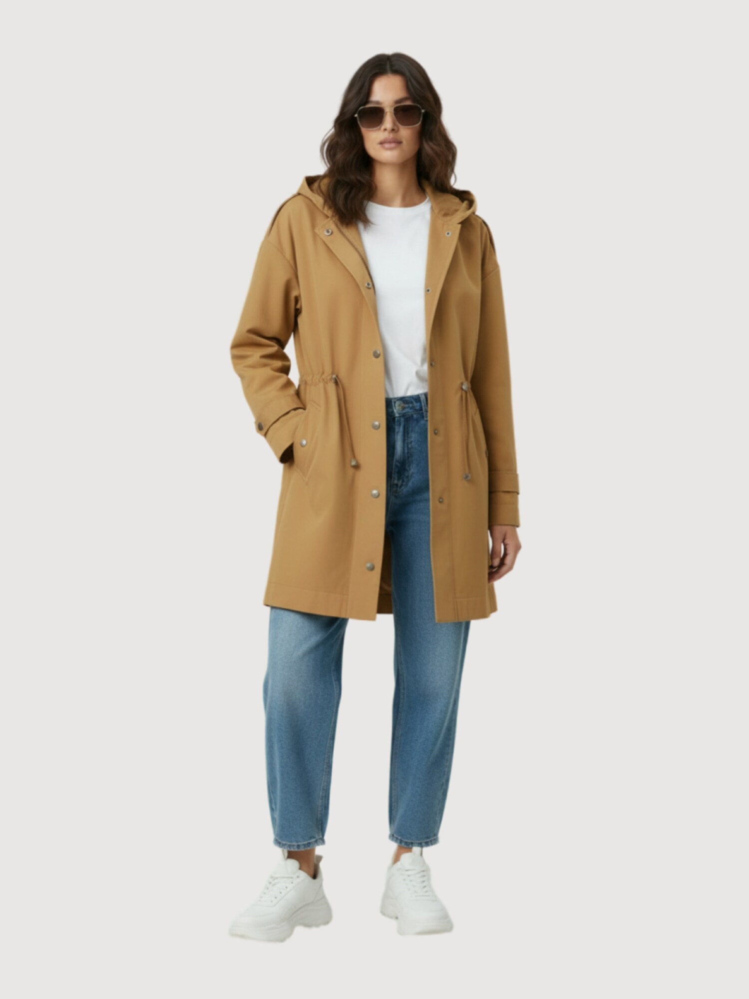 WEARABLE STORIES Parka di mezza stagione 'Victorinne'  camello
