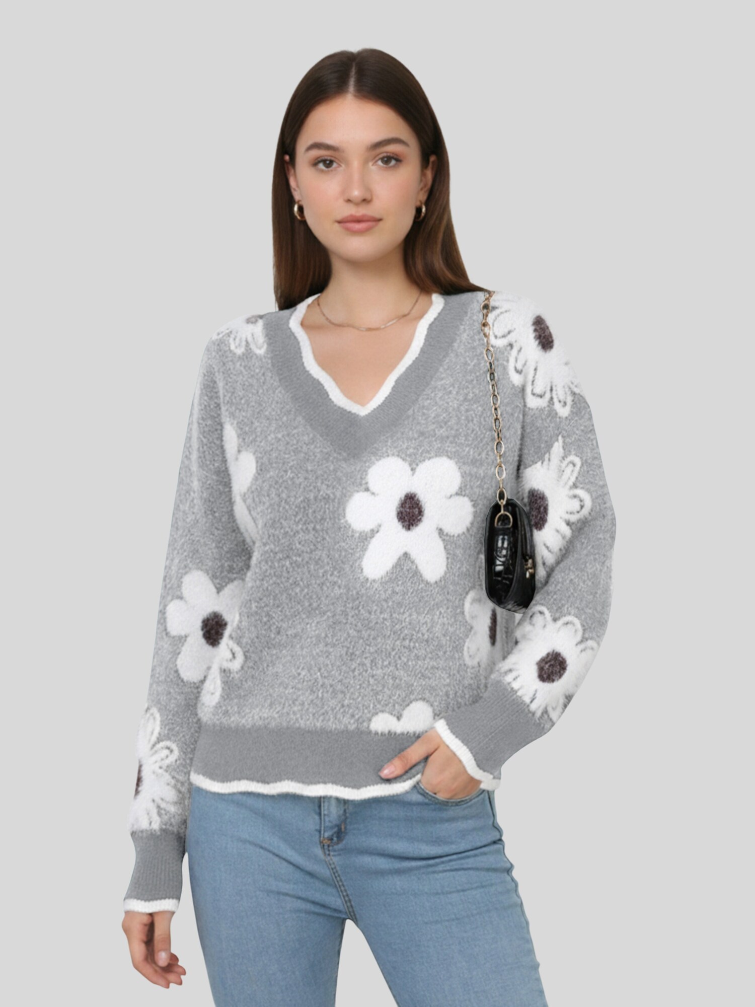 LapaPlus Pullover 'Women Tops' grigio