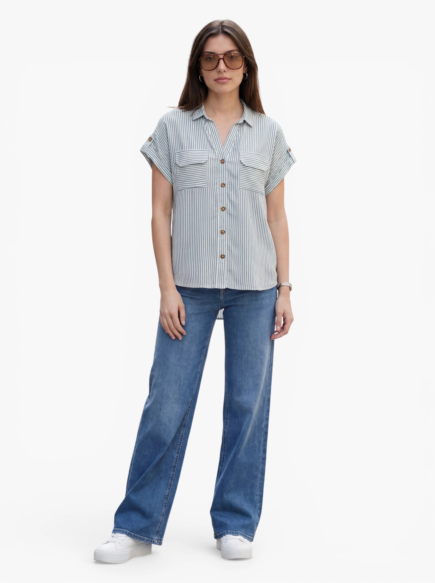 VERO MODA Blúzka 'VMBUMPY'  opálová / biela (obrázok 3)