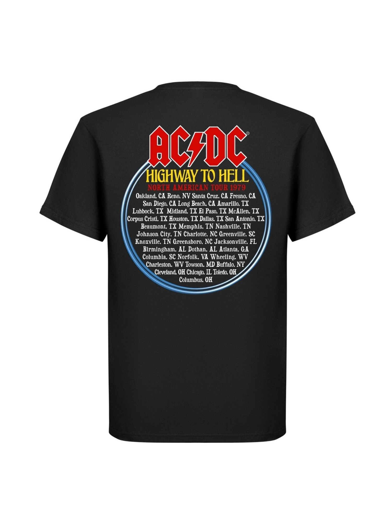 AC/DC Camiseta 'Ac/dc Highway to Hell North America Tour 1979 T-Shirt' negro – imagen 2