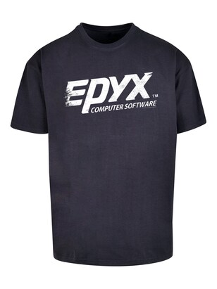 F4NT4STIC Shirt ‘EPYX Logo Retro Gaming SEVENSQUARED’ Nachtblauw / Wit