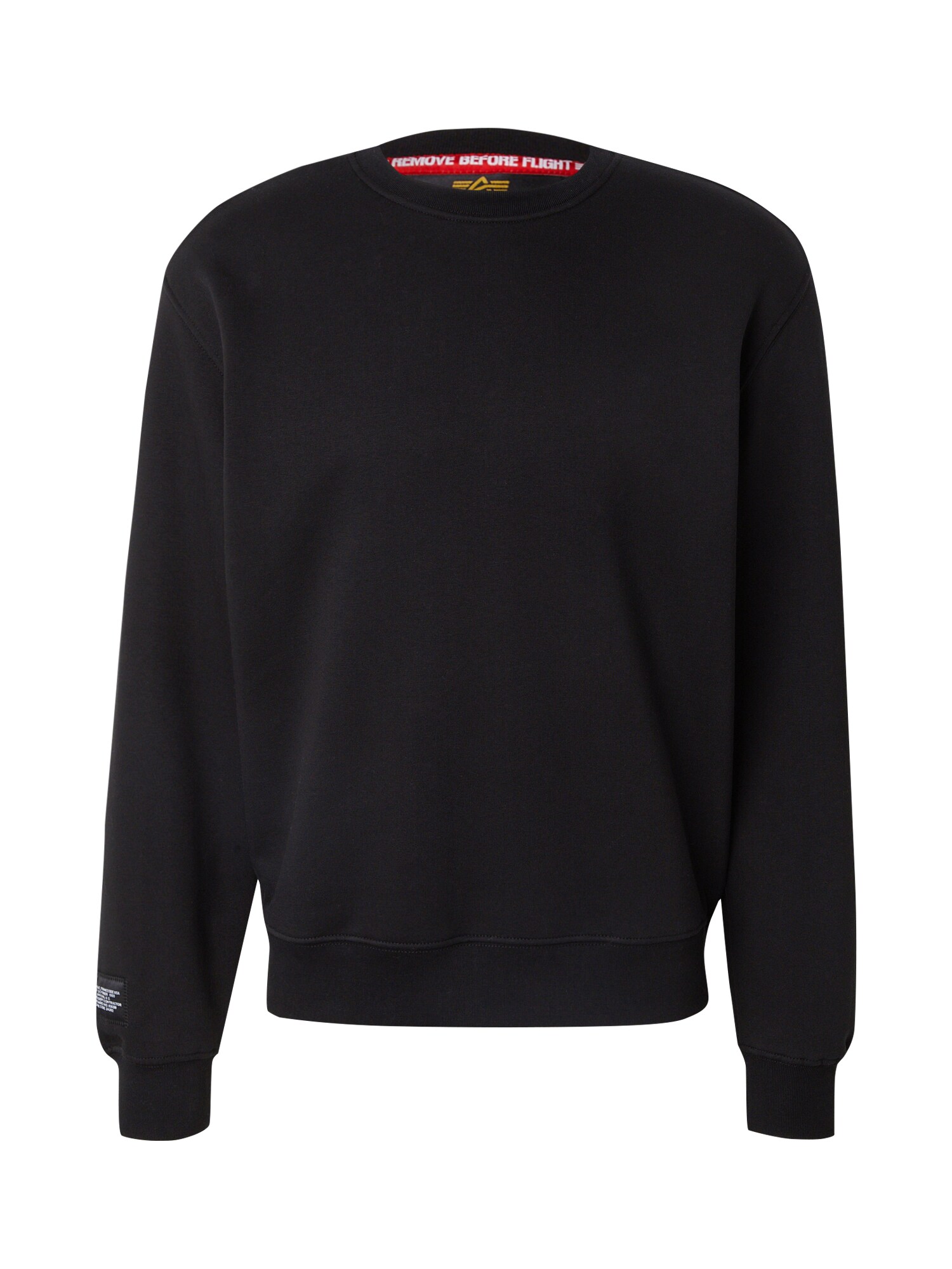 ALPHA INDUSTRIES Sudadera  negro / blanco